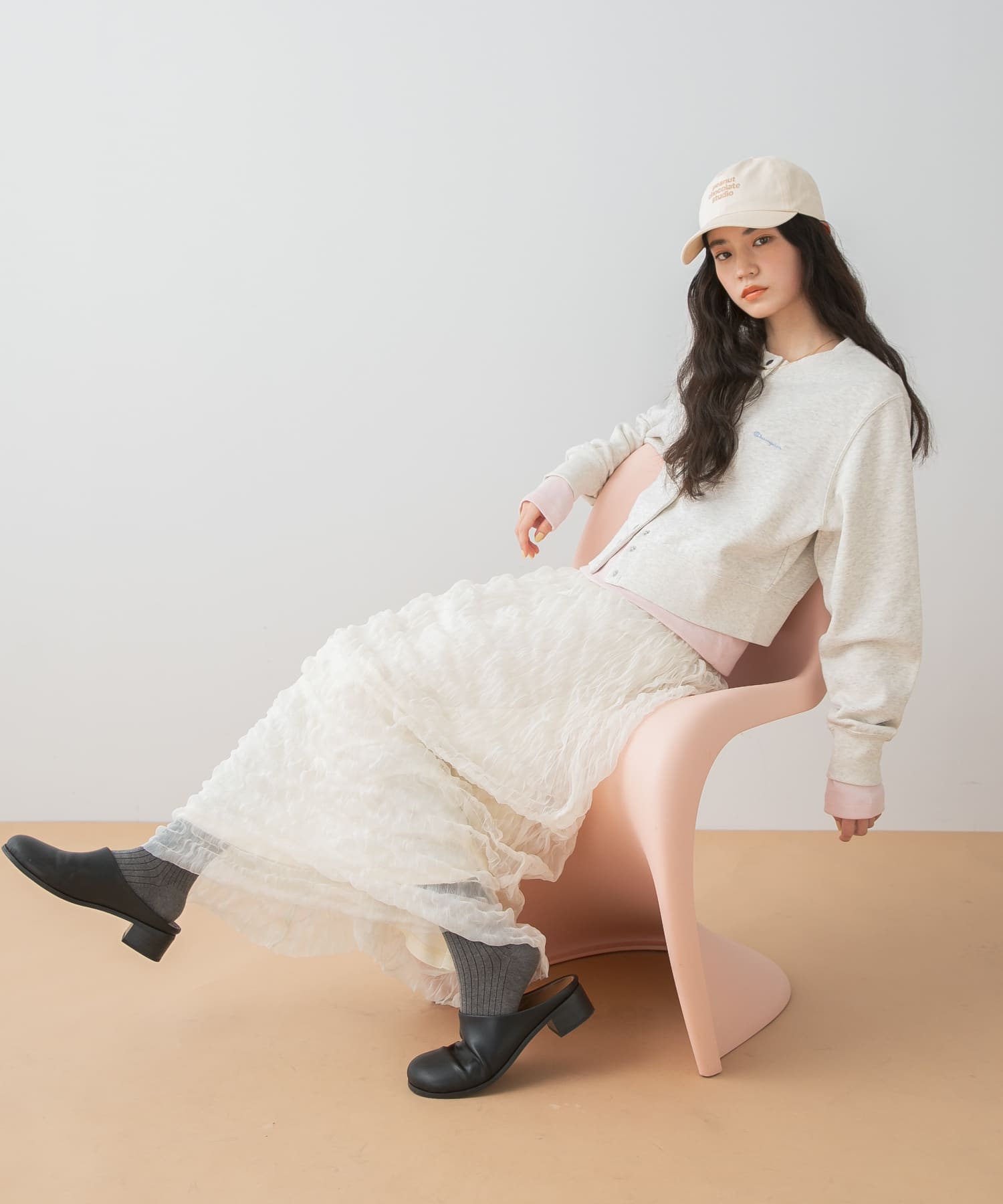 身長：160cm サイズ：one