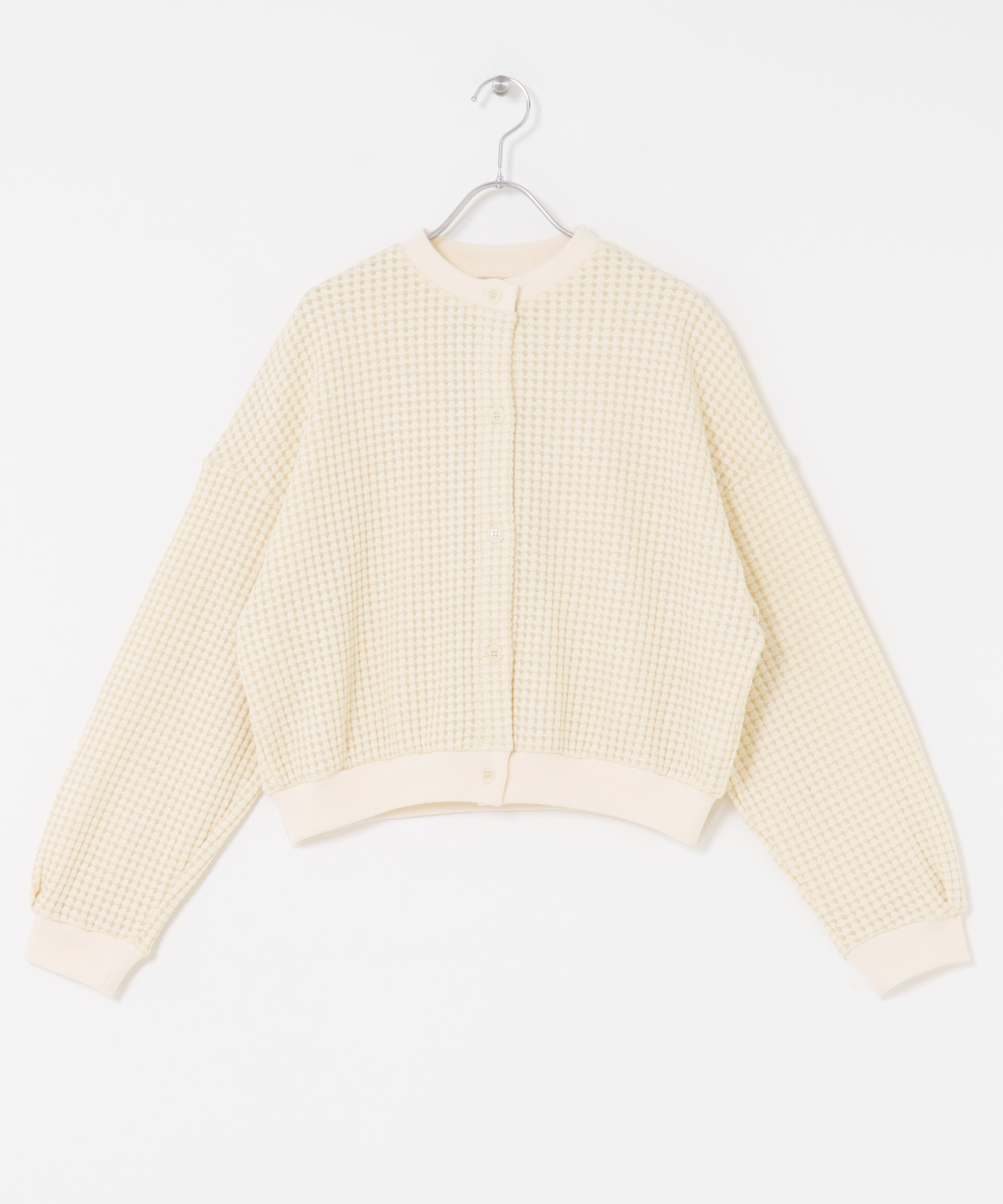 SEAGREEN　BIG WAFFLE CARDIGAN