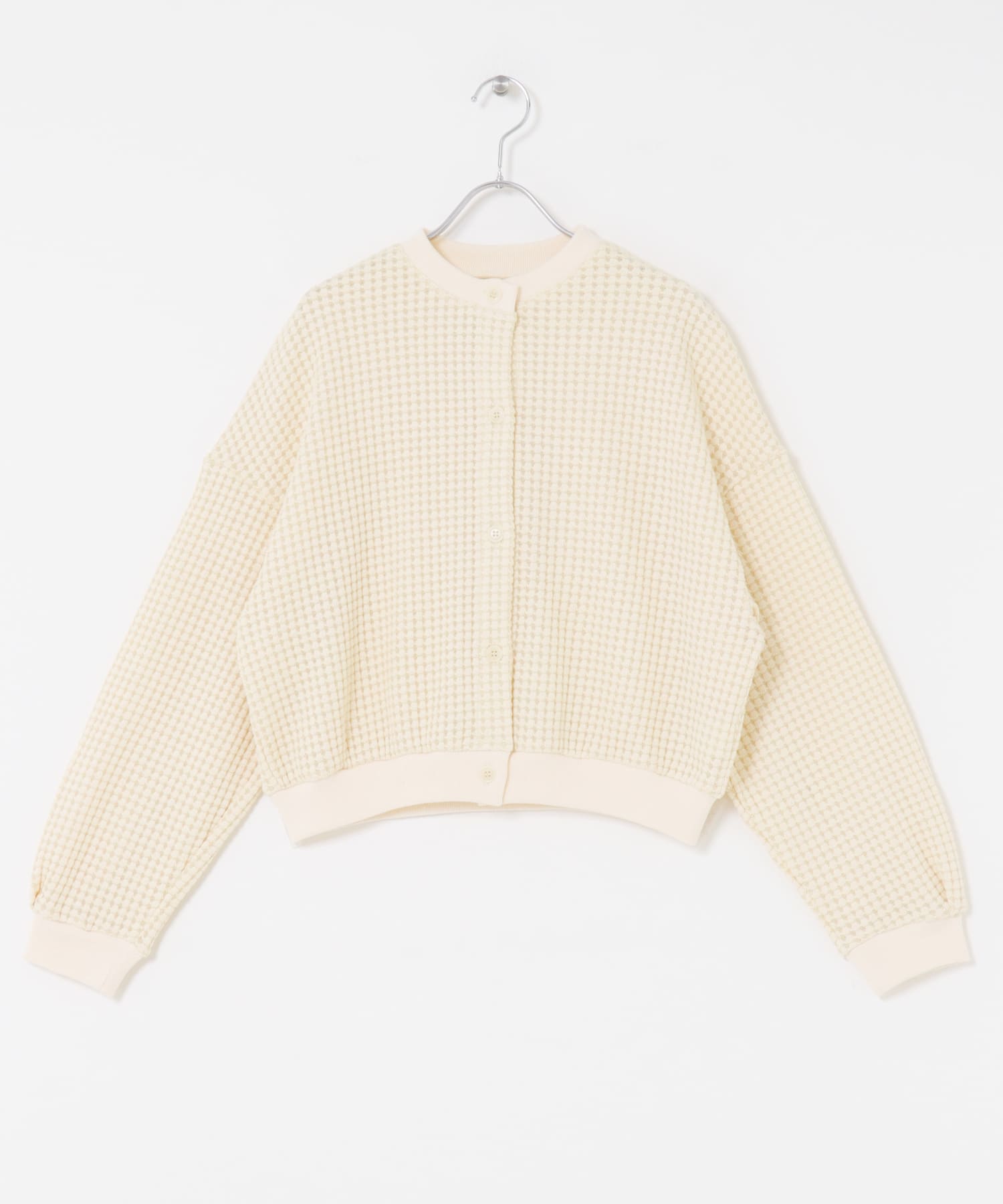 SEAGREEN　BIG WAFFLE CARDIGAN