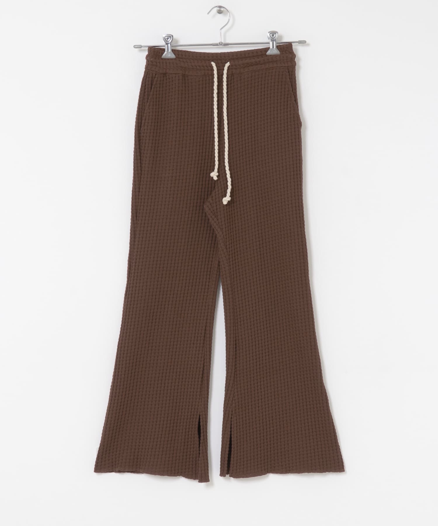SEAGREEN　BIG WAFFLE FLARE PANTS