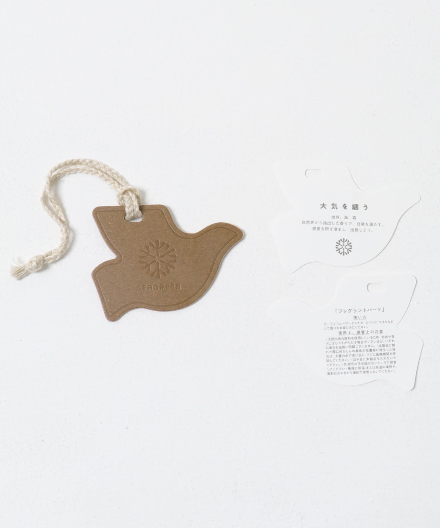 SEAGREEN　BIG WAFFLE HENRY NECK ONEPIECE BROWN 1