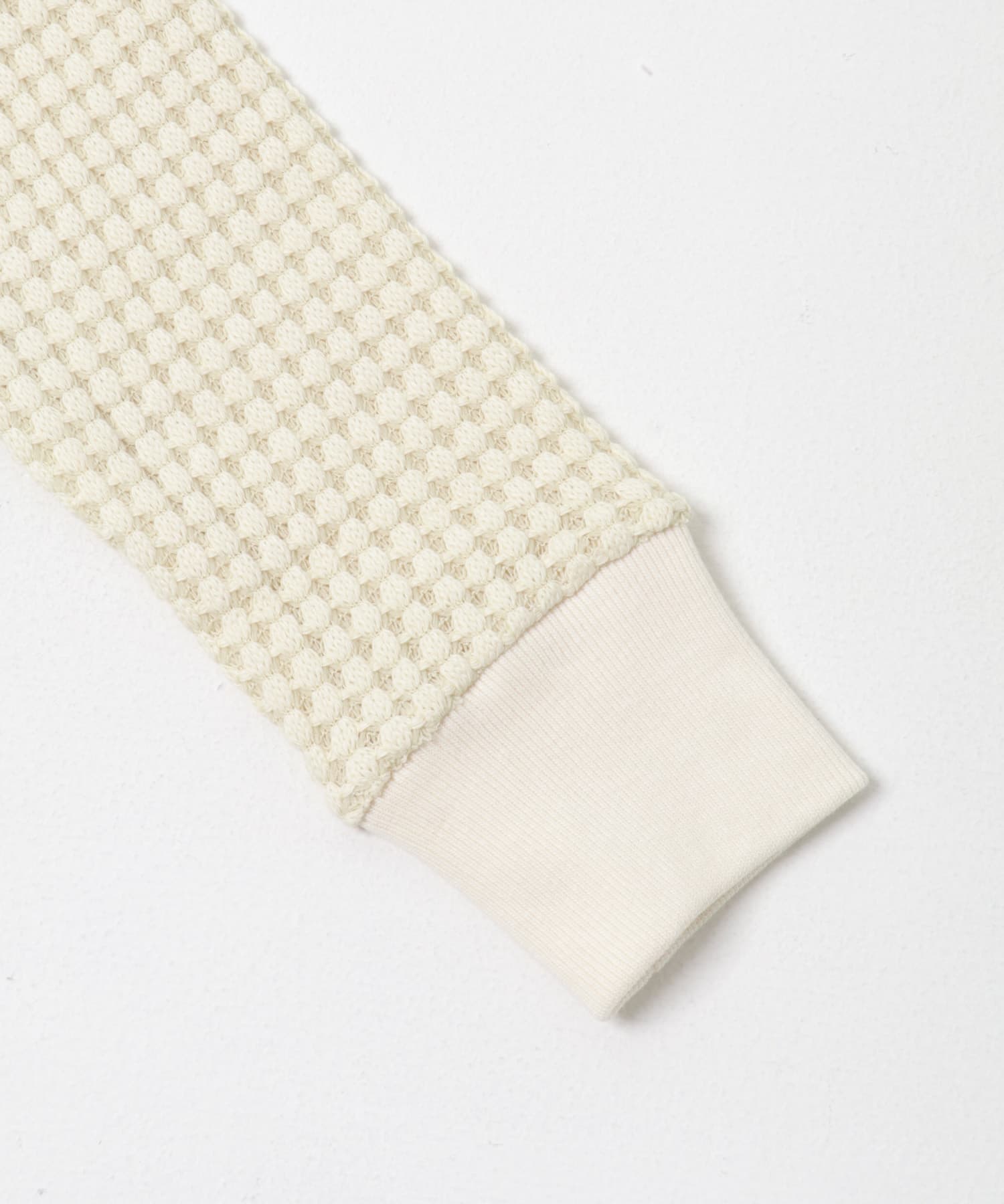 SEAGREEN　BIG WAFFLE HENRY NECK ONEPIECE CREAM 1