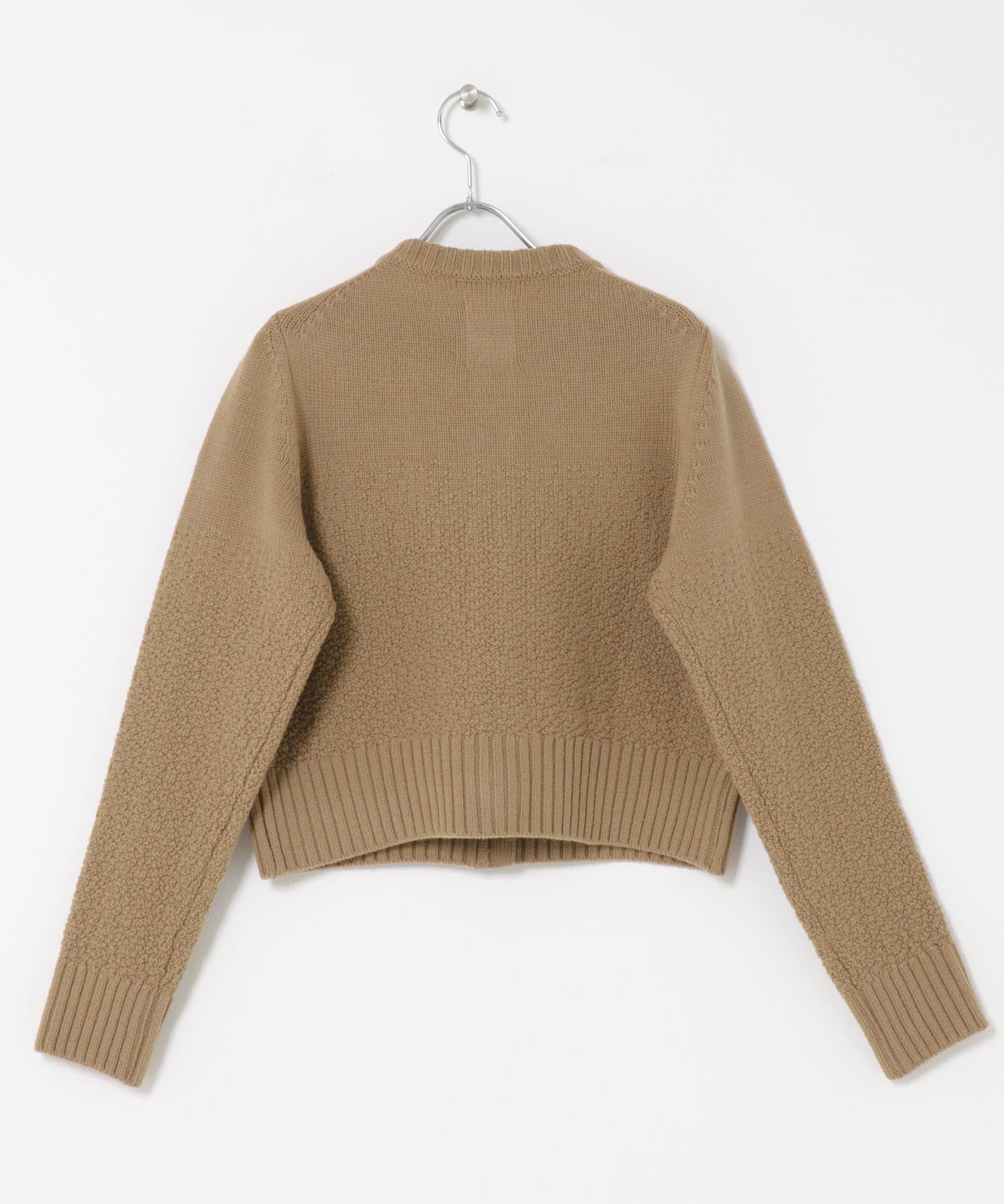 SEAGREEN　ROCKY MERINO KNIT CARDIGAN BEIGE FREE