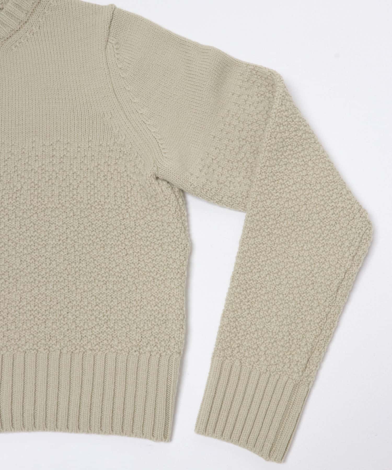 SEAGREEN　ROCKY MERINO KNIT CARDIGAN L.GRAY FREE