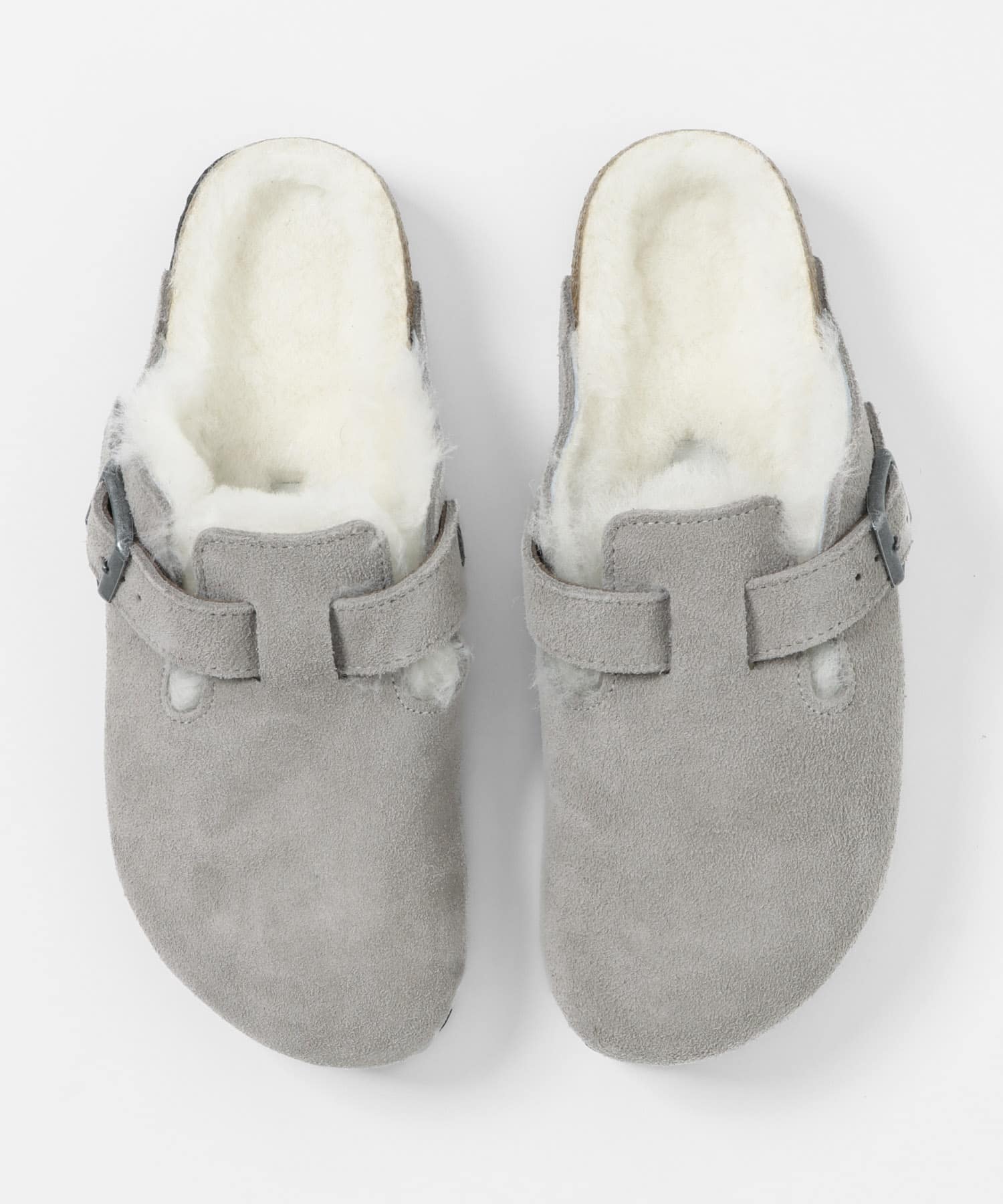 BIRKENSTOCK　Boston Shearling Stone-narrow STONE 36