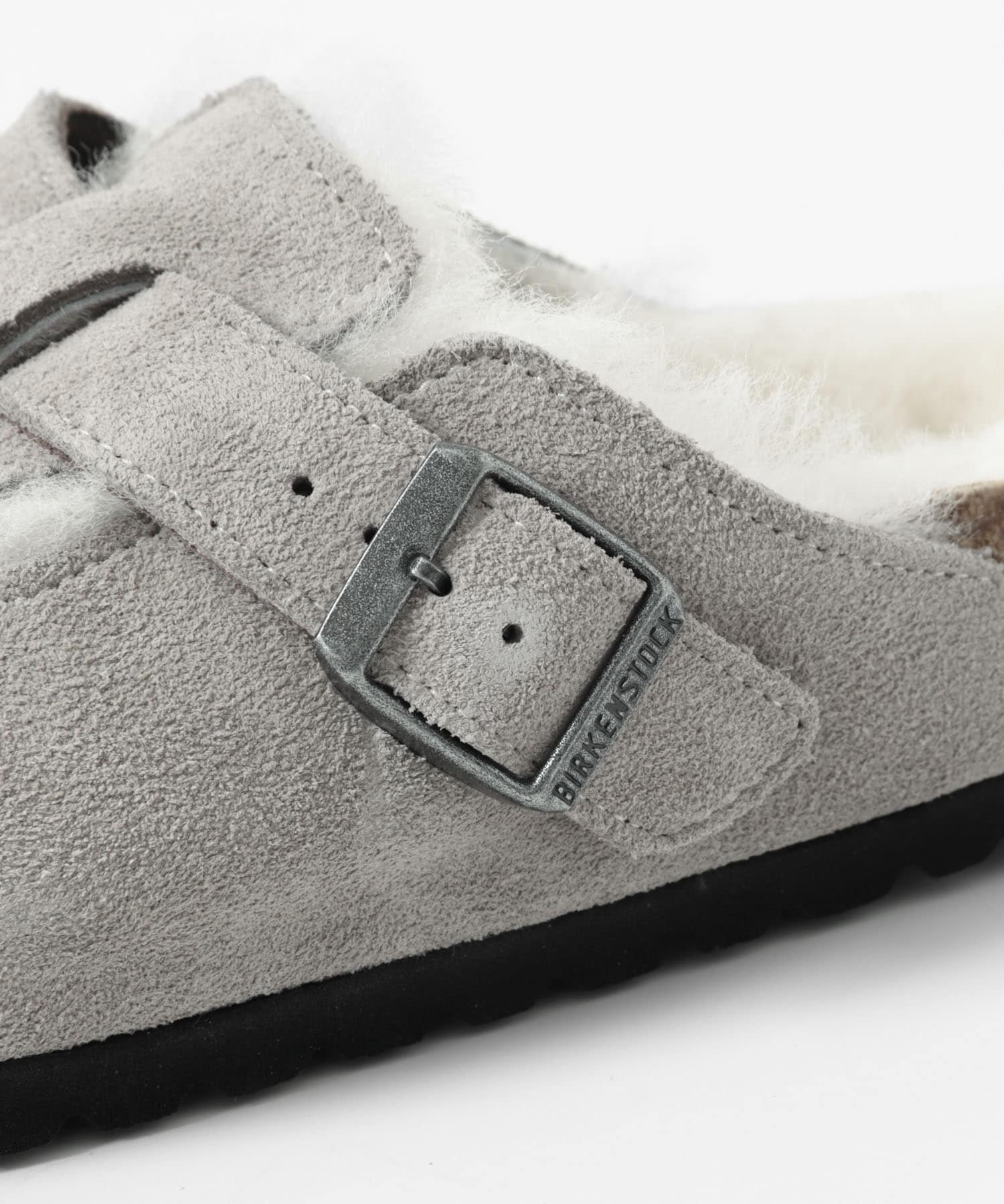 BIRKENSTOCK　Boston Shearling Stone-narrow STONE 36