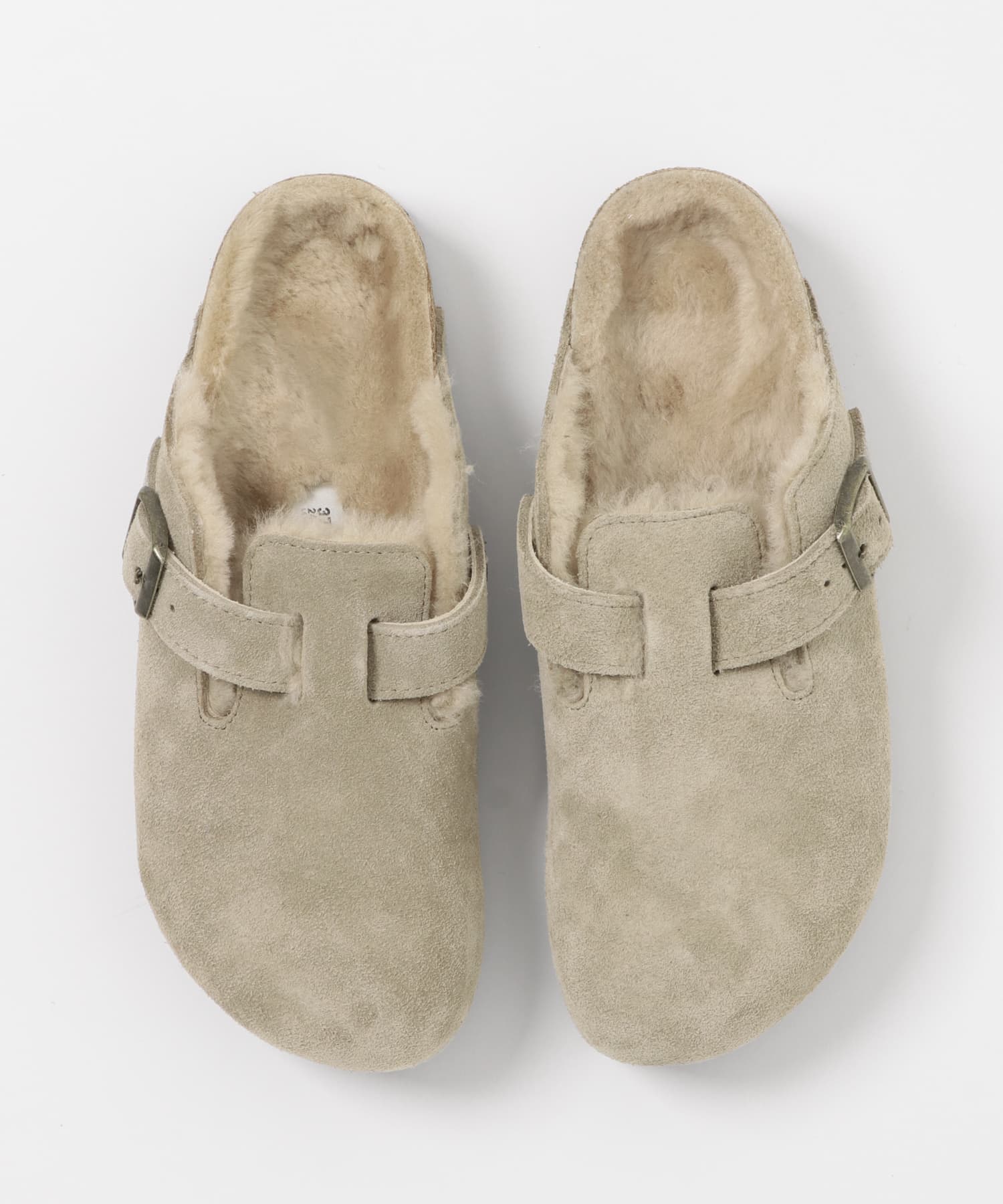 BIRKENSTOCK　Boston Shearling Taupe-narrow TAUPE 36