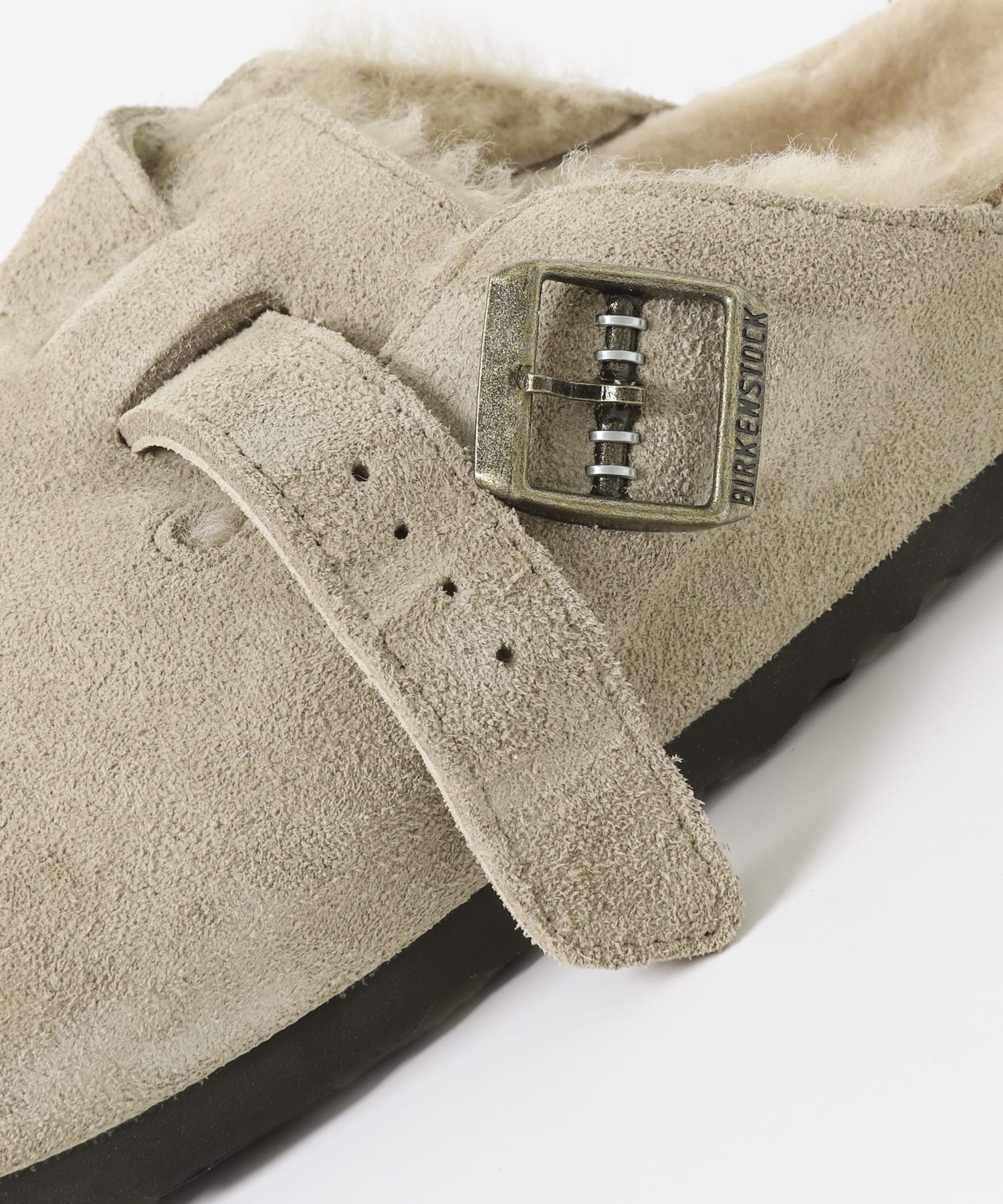 BIRKENSTOCK　Boston Shearling Taupe-narrow TAUPE 36