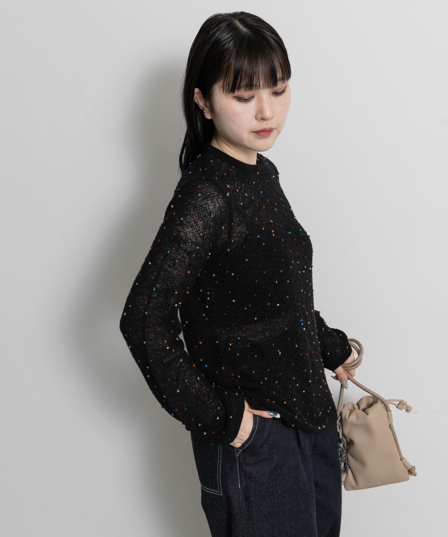 身長 : 156cm サイズ : FREE