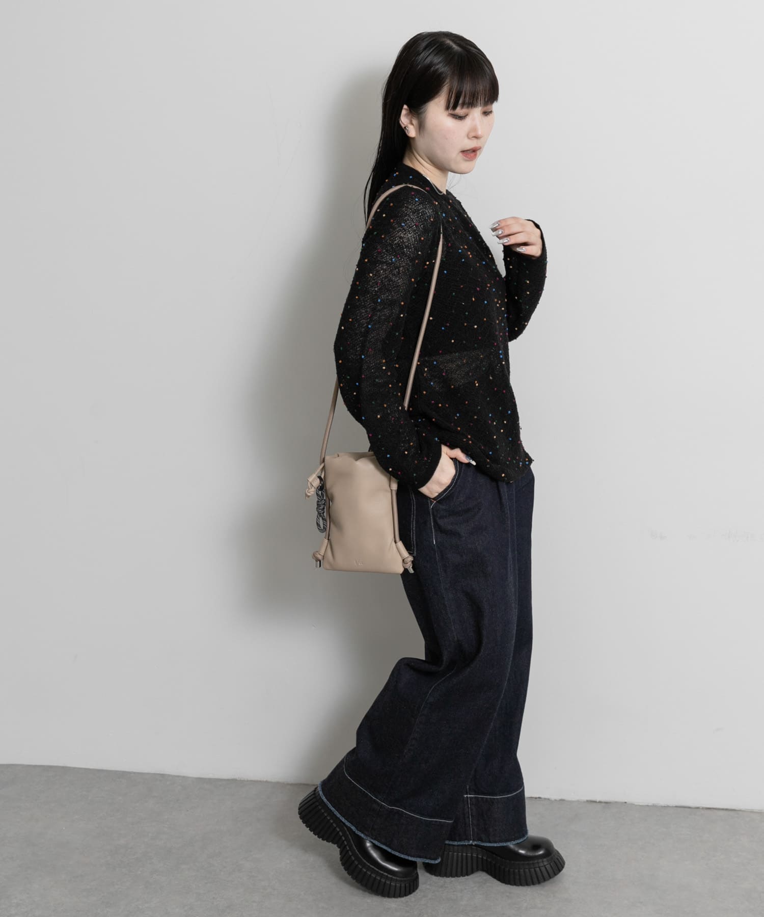 身長 : 156cm サイズ : FREE