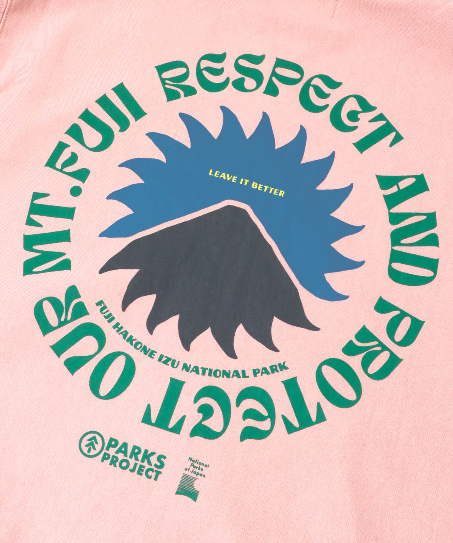 PARKS PROJECT　Mt.FUJI No.4 ZipHoodie PINK L