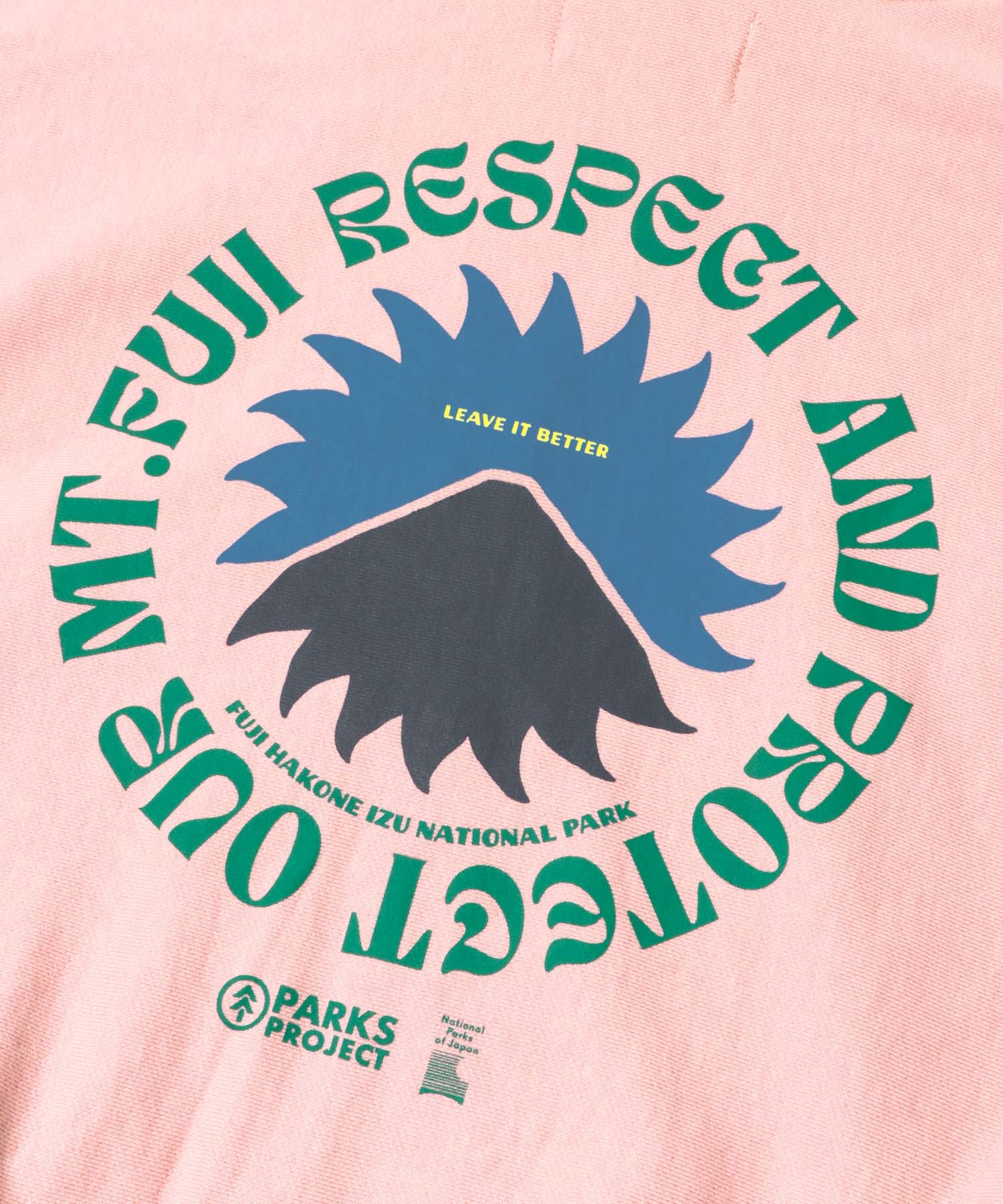 PARKS PROJECT　Mt.FUJI No.4 ZipHoodie PINK FREE