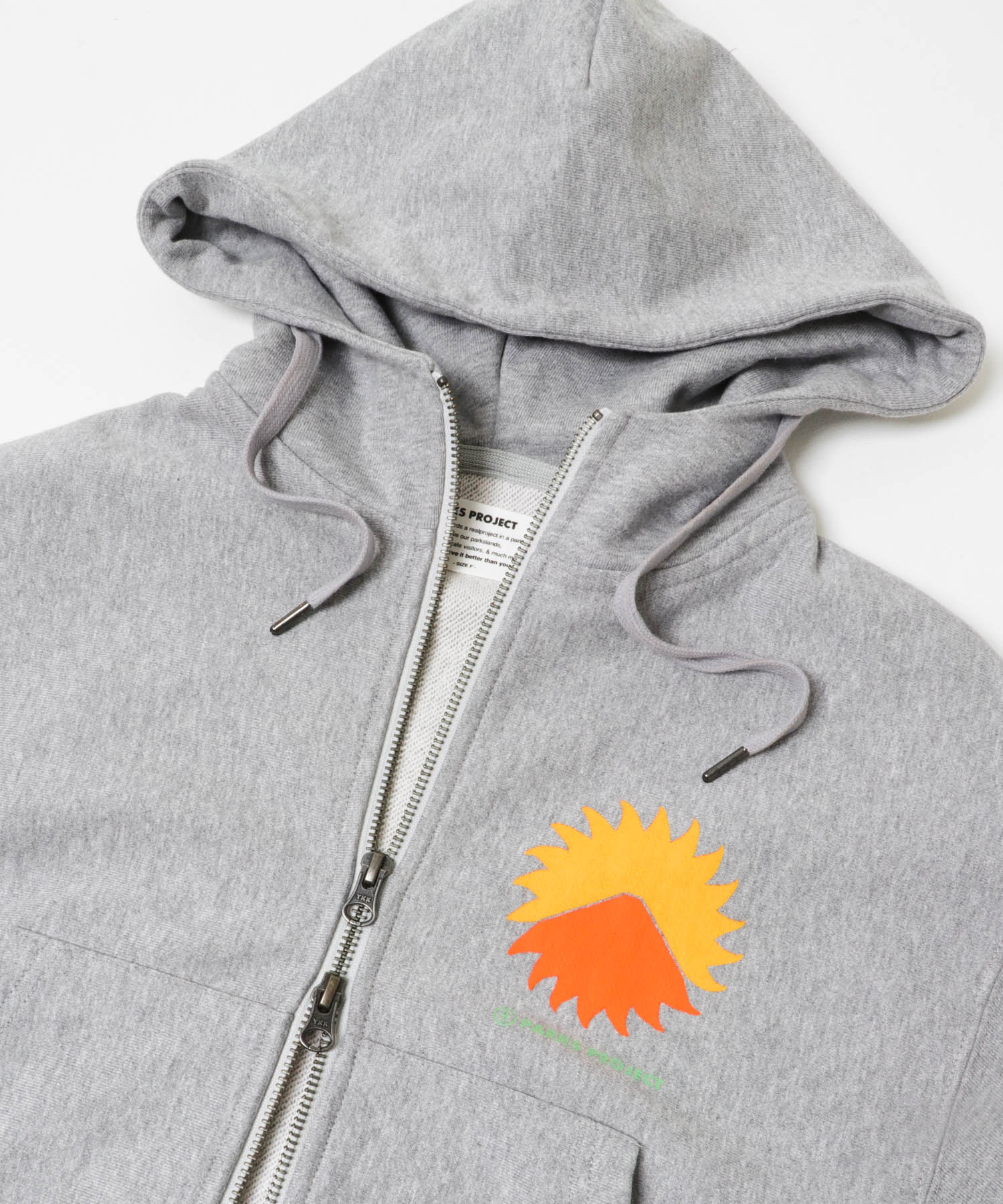 PARKS PROJECT　Mt.FUJI No.4 ZipHoodie GRAY FREE