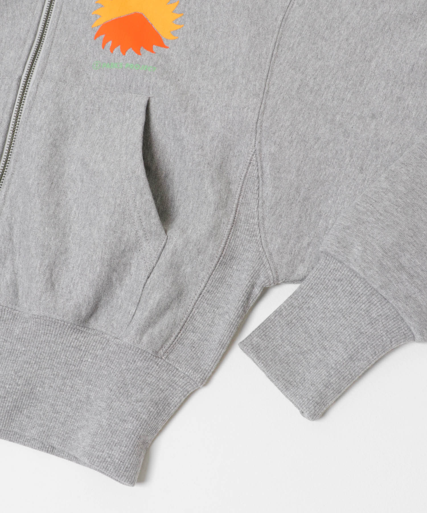 PARKS PROJECT　Mt.FUJI No.4 ZipHoodie GRAY FREE