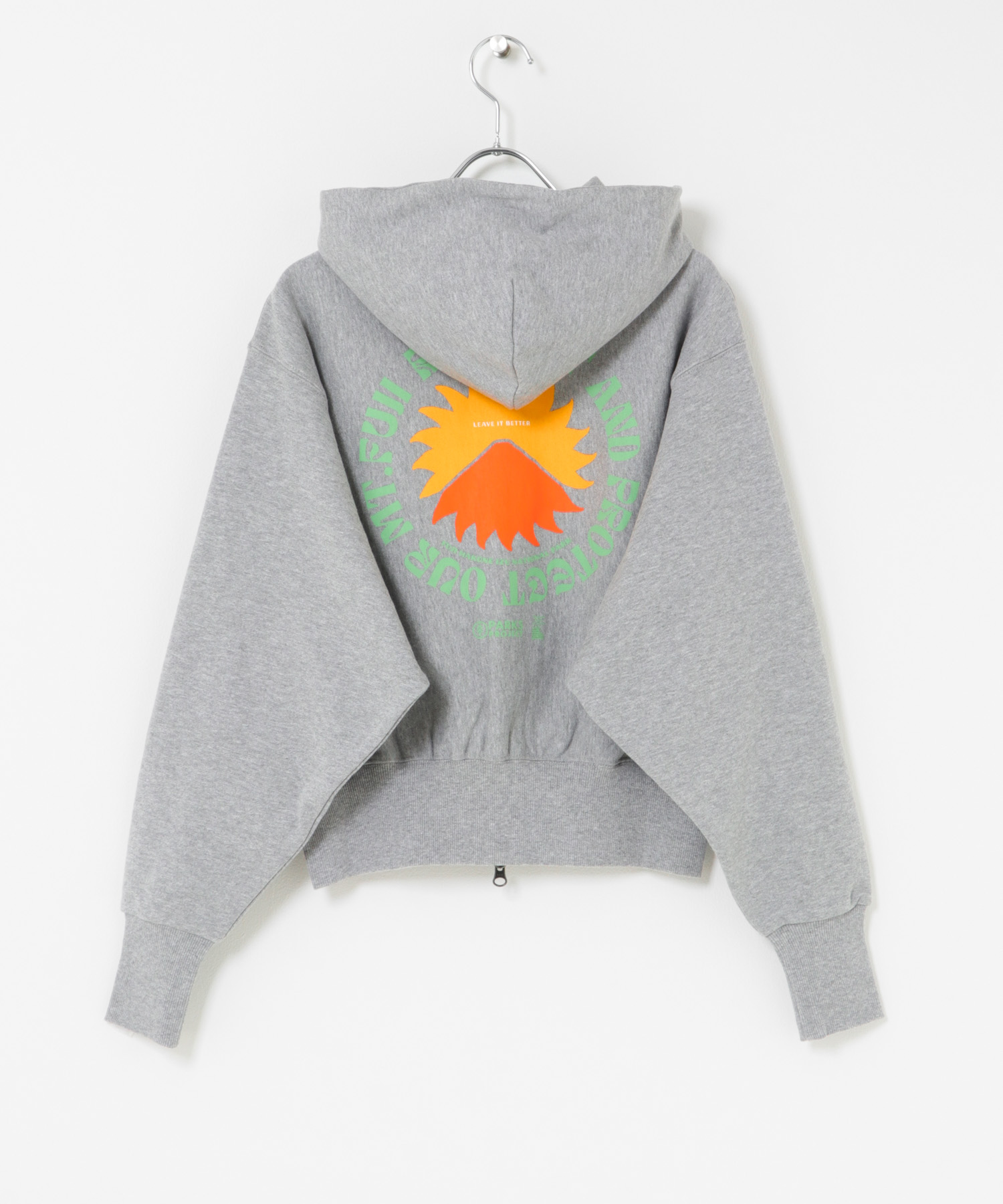 PARKS PROJECT　Mt.FUJI No.4 ZipHoodie GRAY FREE