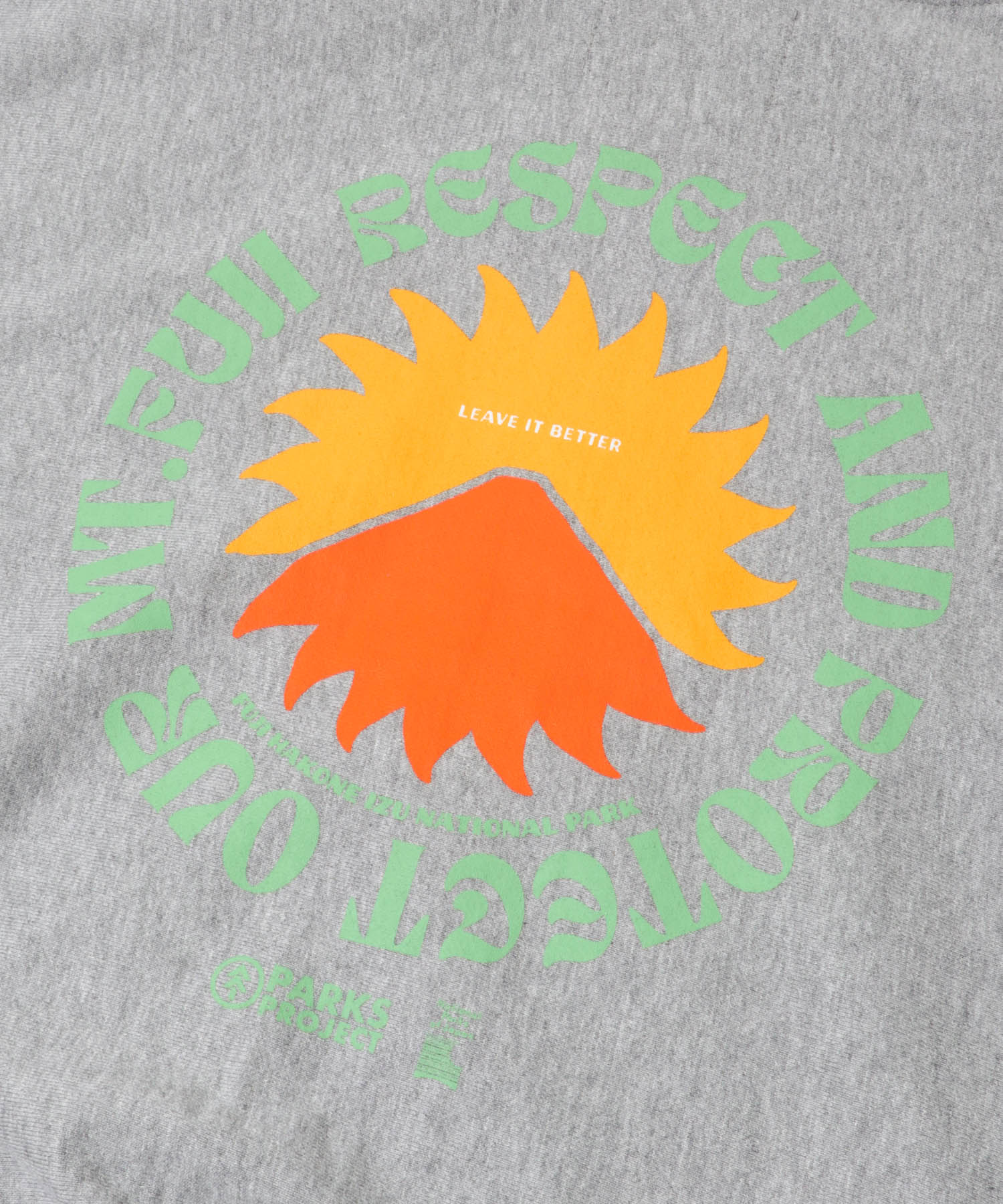 PARKS PROJECT　Mt.FUJI No.4 ZipHoodie GRAY FREE