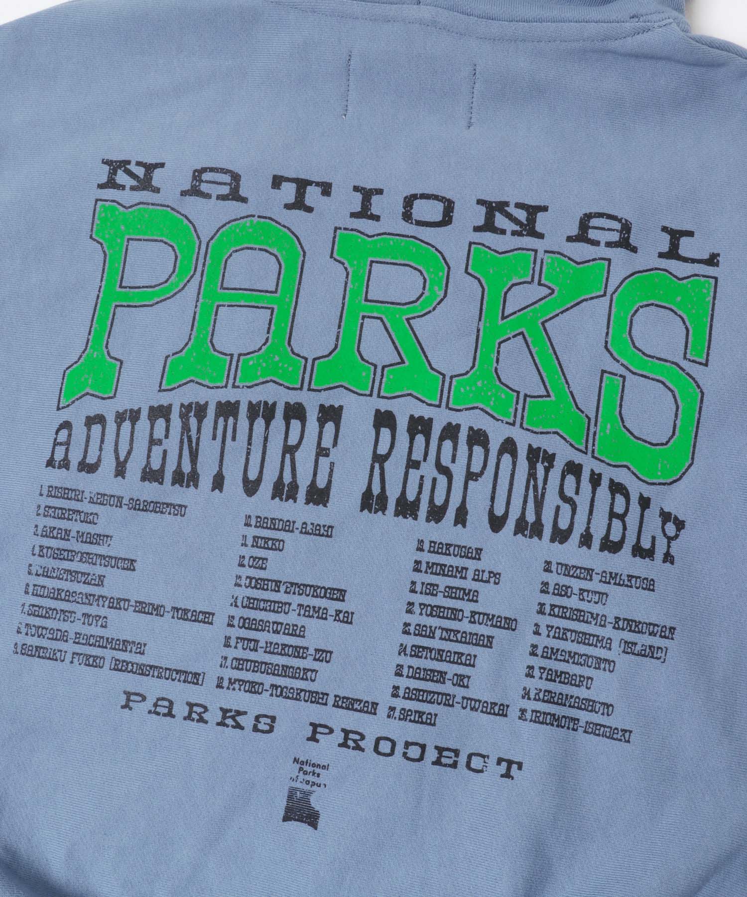 PARKS PROJECT　JapanNationalPark Hoodie SAX FREE