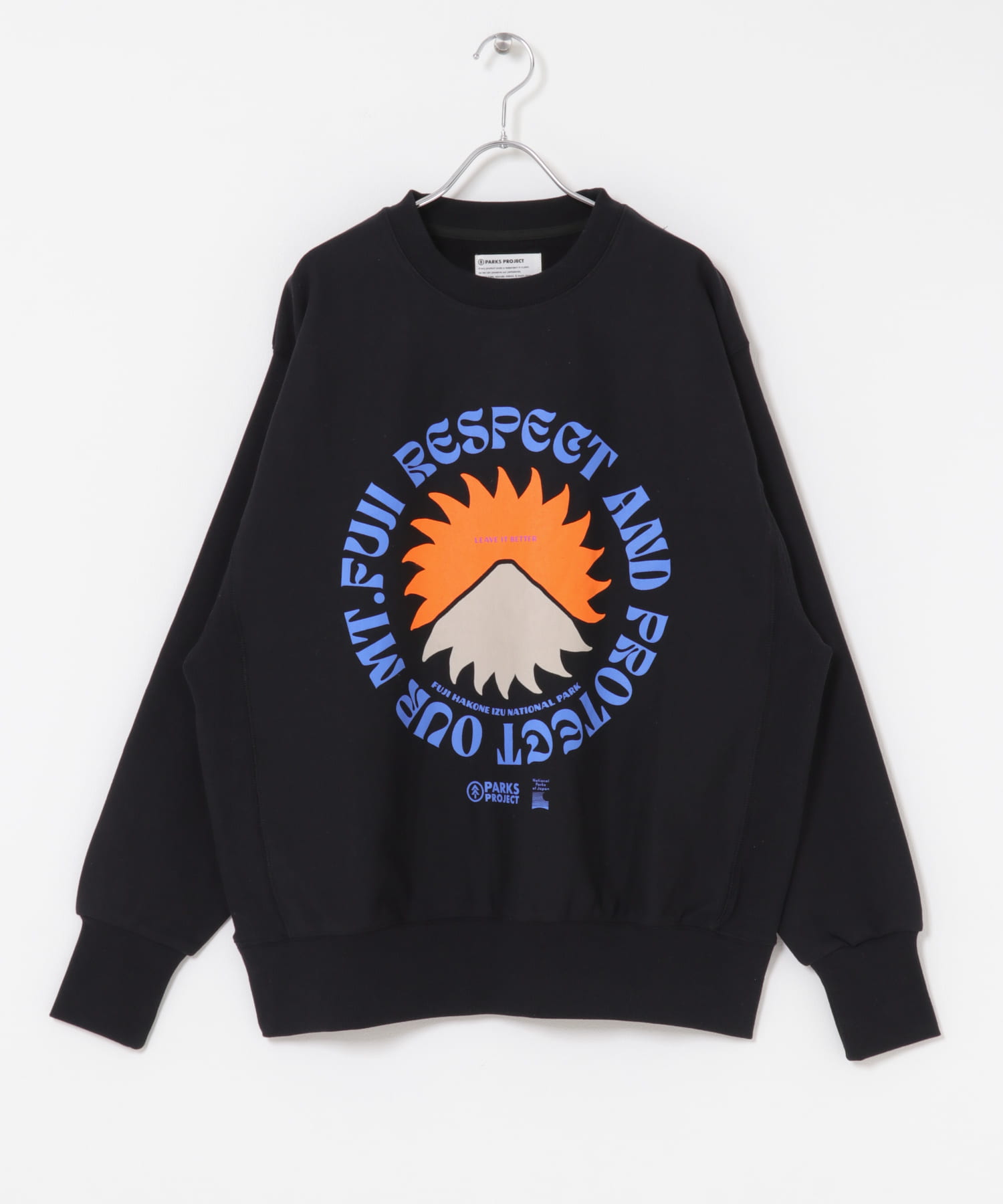 PARKS PROJECT　Mt.FUJI No.4 Sweat BLACK L