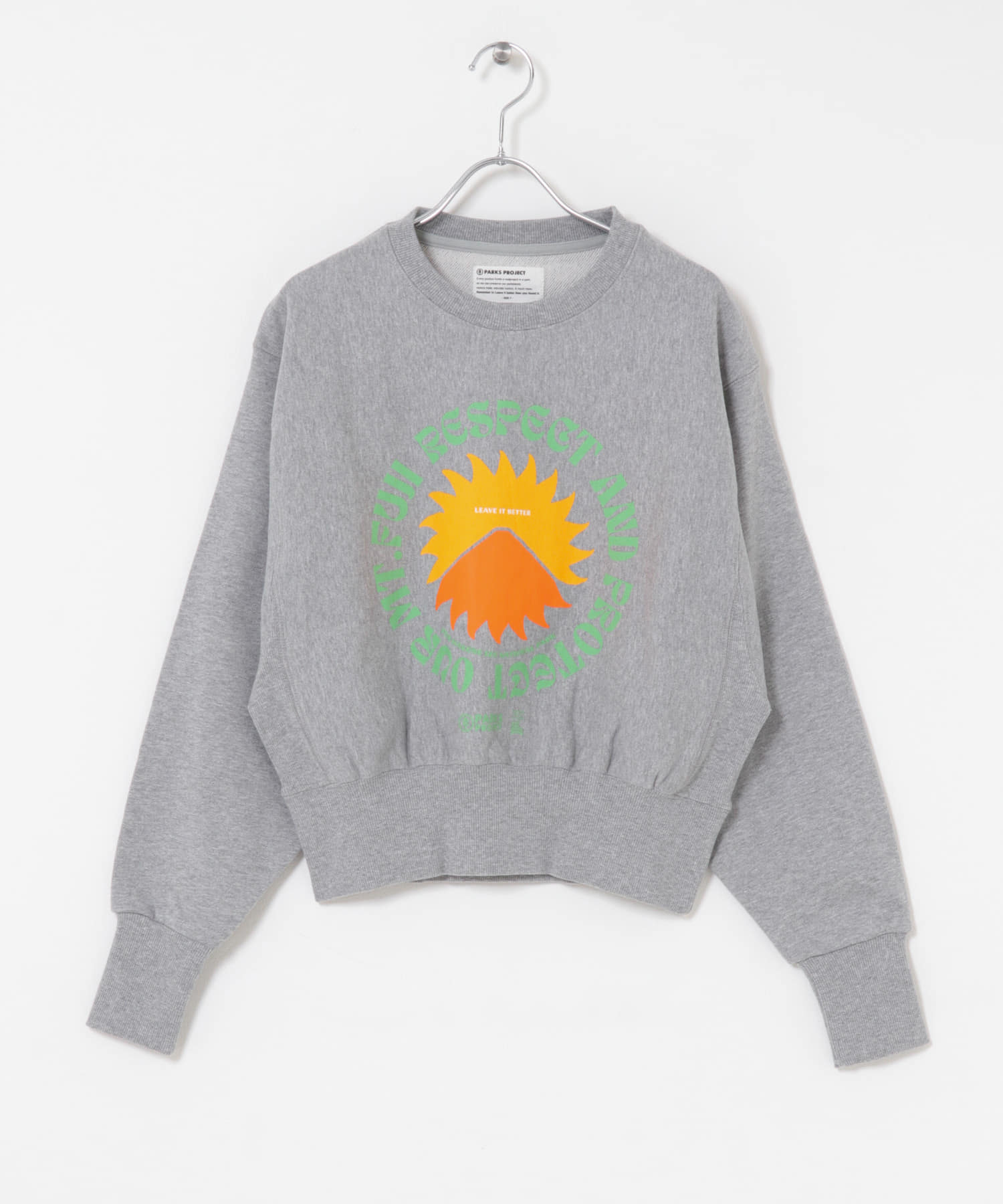 PARKS PROJECT　Mt.FUJI No.4 Sweat-Free GRAY Free