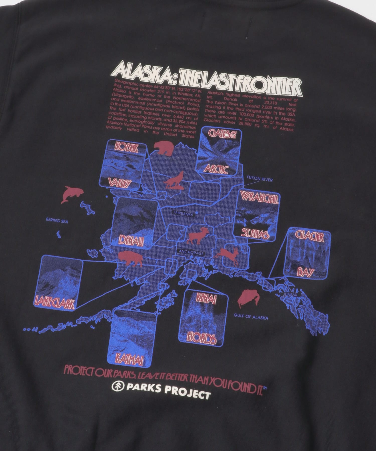 PARKS PROJECT　ALASKA Sweat BLACK L