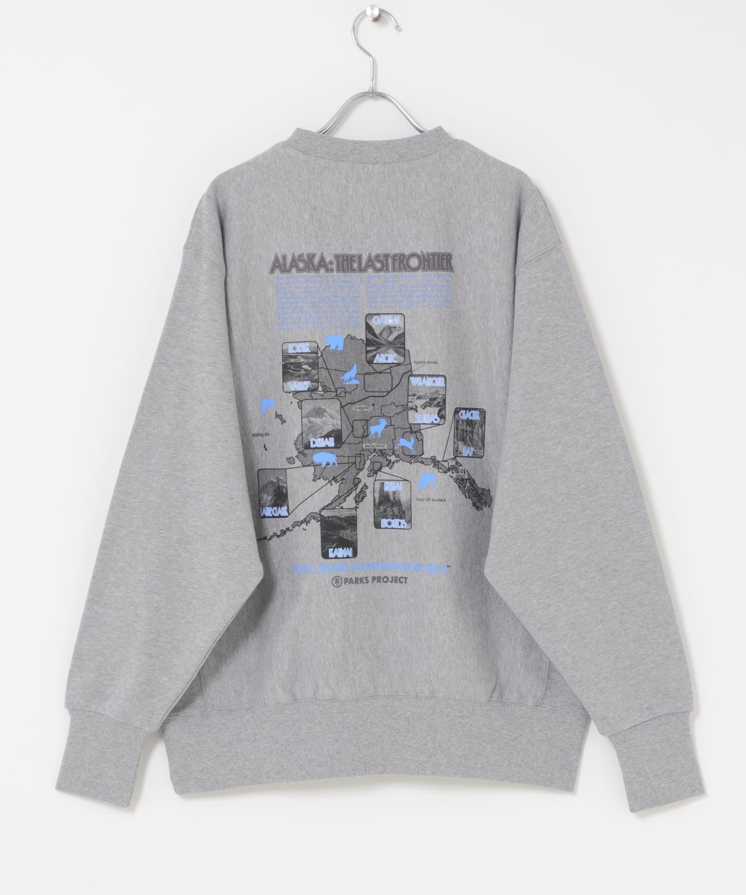 PARKS PROJECT　ALASKA Sweat GRAY L
