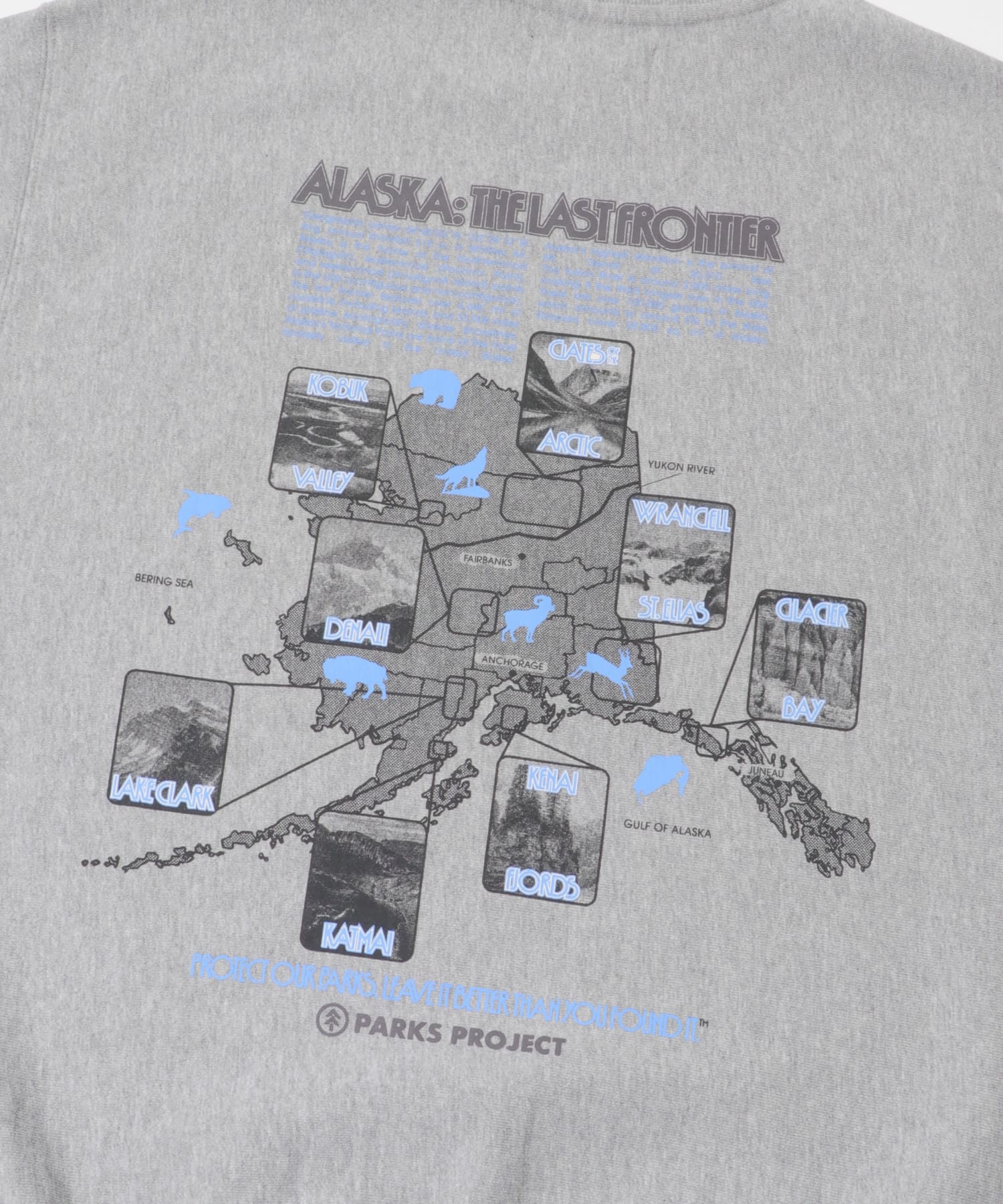 PARKS PROJECT　ALASKA Sweat GRAY L