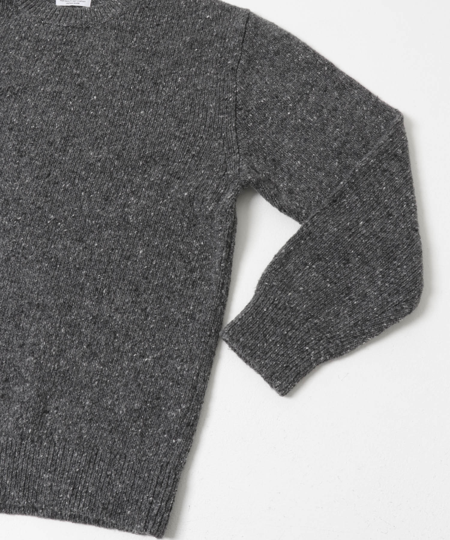 米富繊維　COLOR NEP KNIT PULLOVER GRAY 1