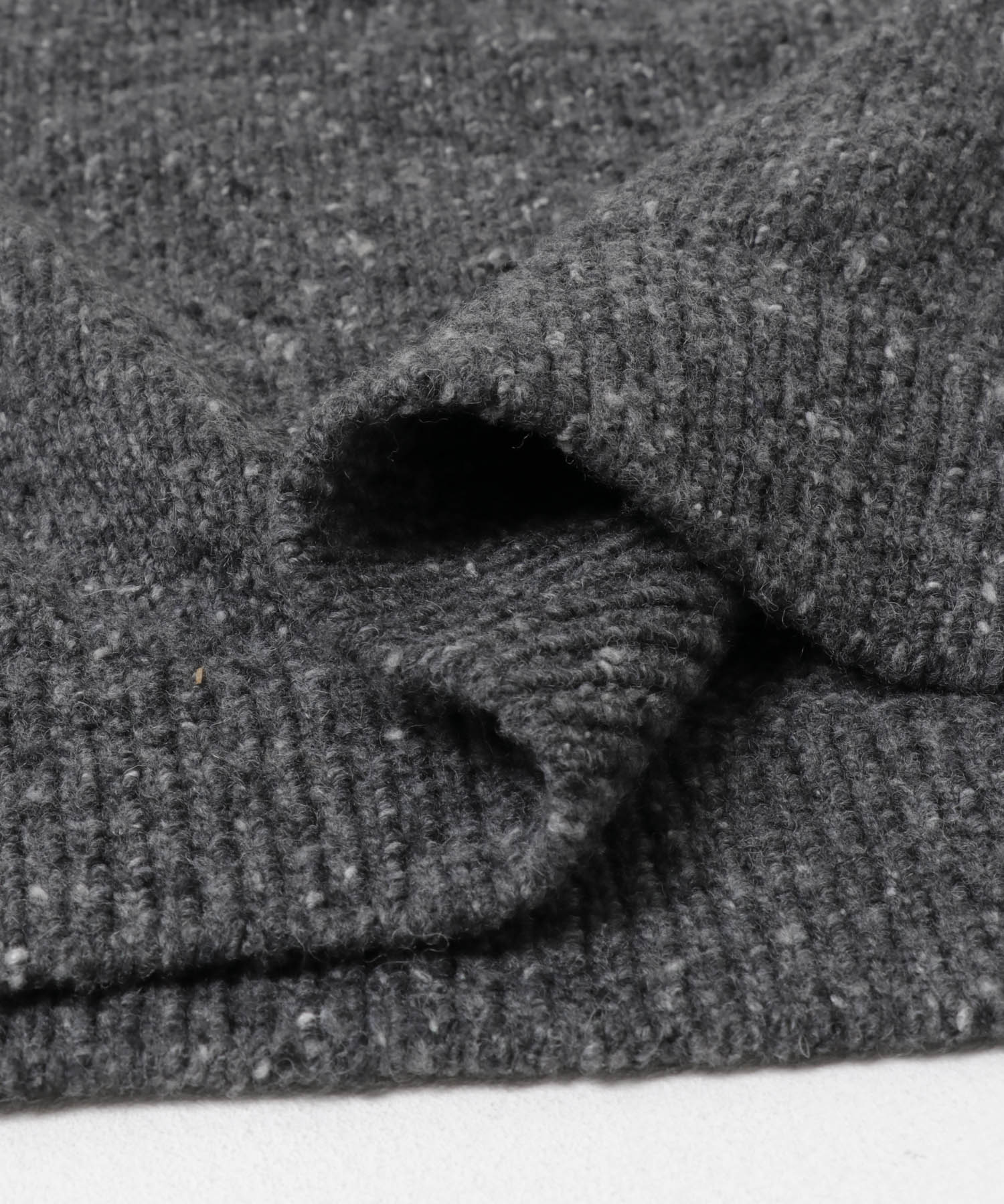 米富繊維　COLOR NEP KNIT PULLOVER GRAY 1