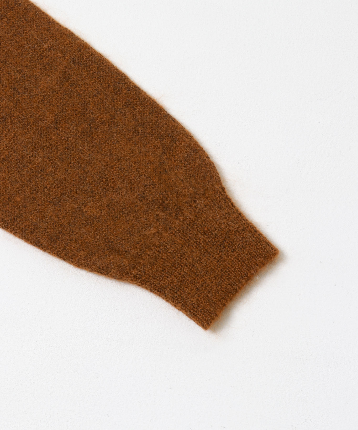 米富繊維　SHAGGY MOHAIR CARDIGAN BROWN 1