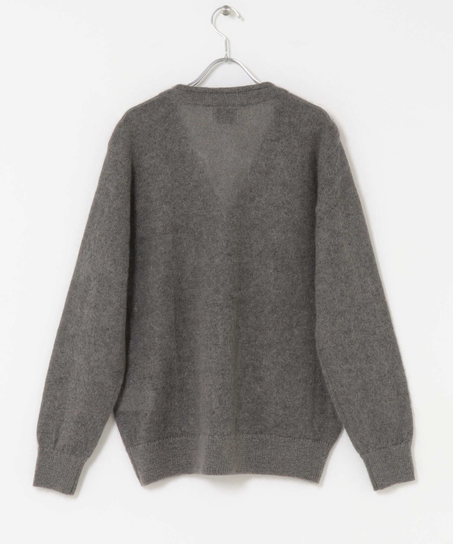 米富繊維　SHAGGY MOHAIR CARDIGAN GRAY 1