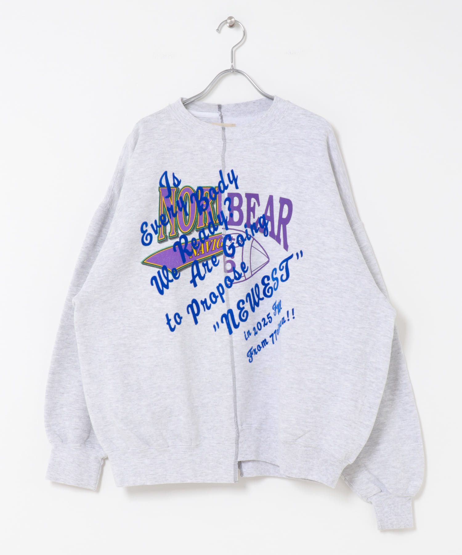 77circa　make original frocky print reversible top