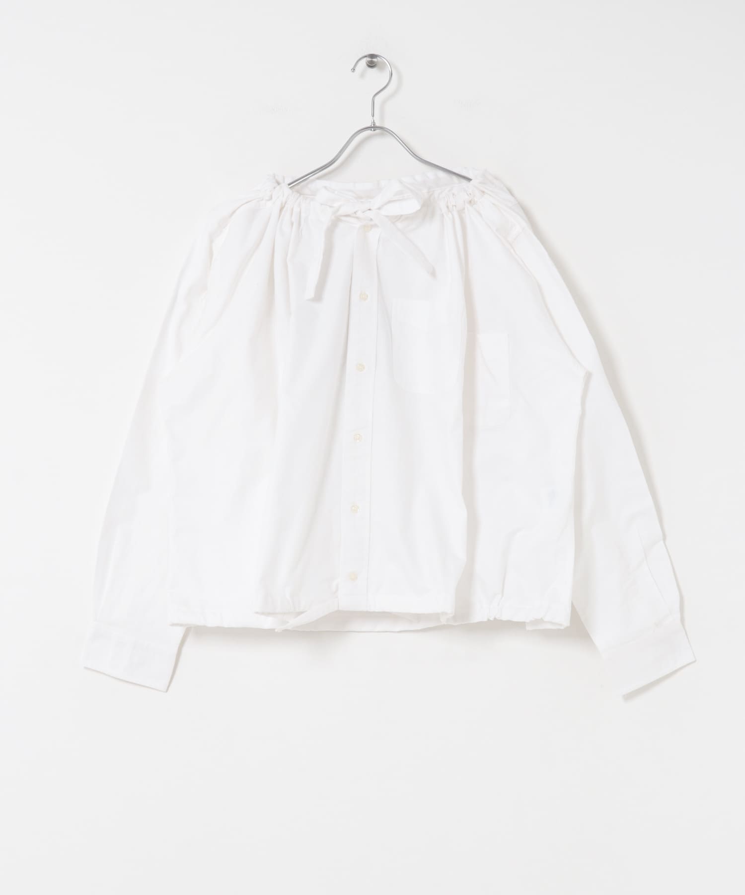 77circa　make width adjustable wide shirt white2 one