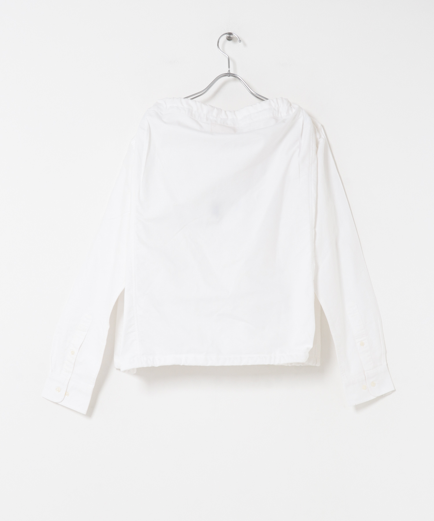 77circa　make width adjustable wide shirt white2 one