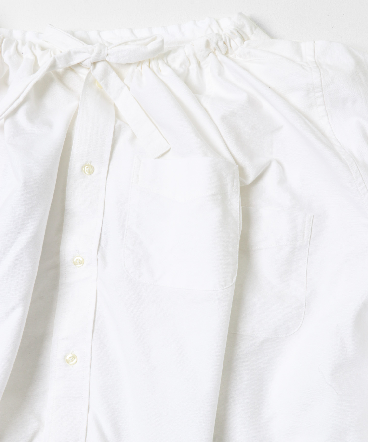 77circa　make width adjustable wide shirt white2 one