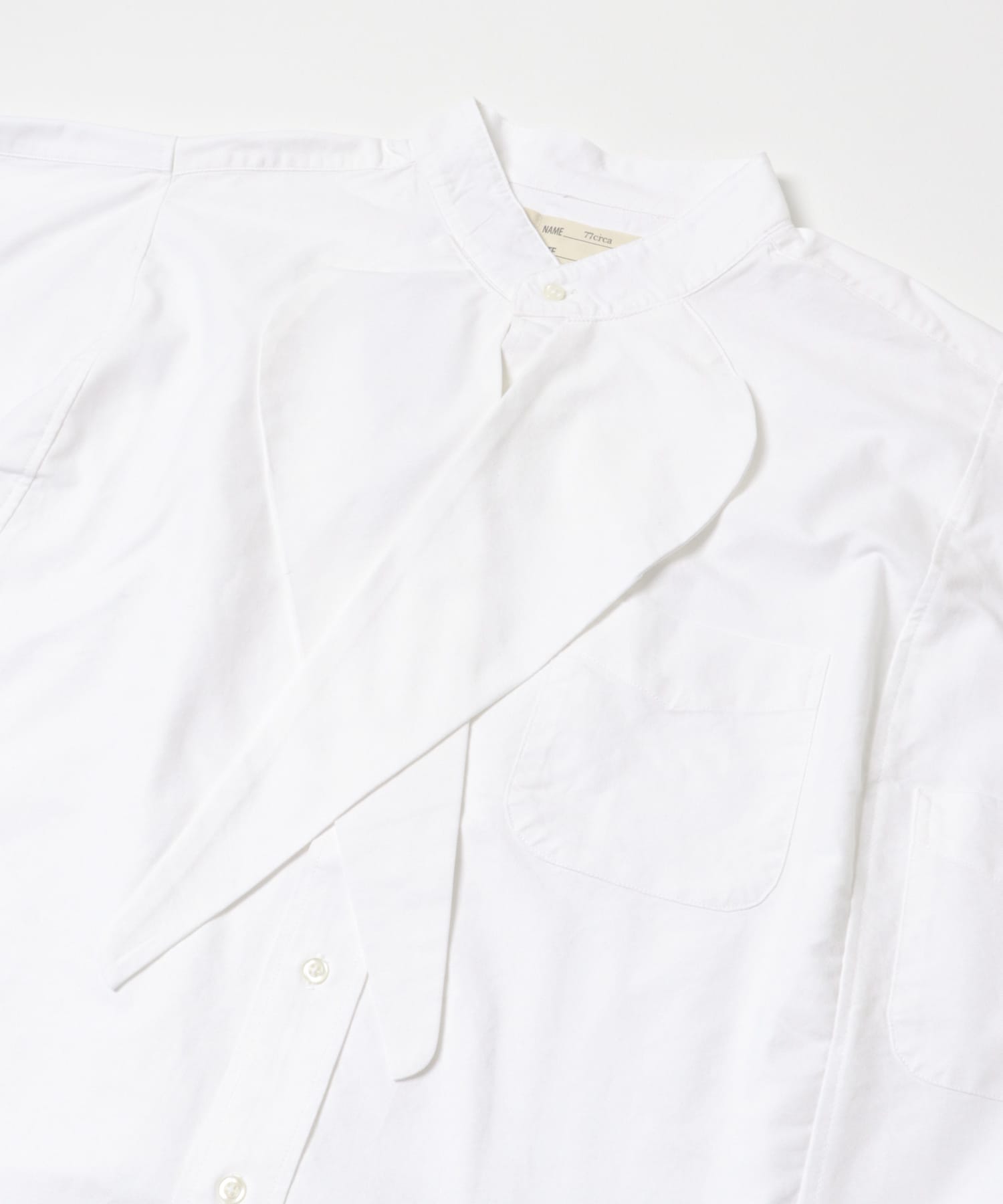 77circa　wide stole shirt white1 one