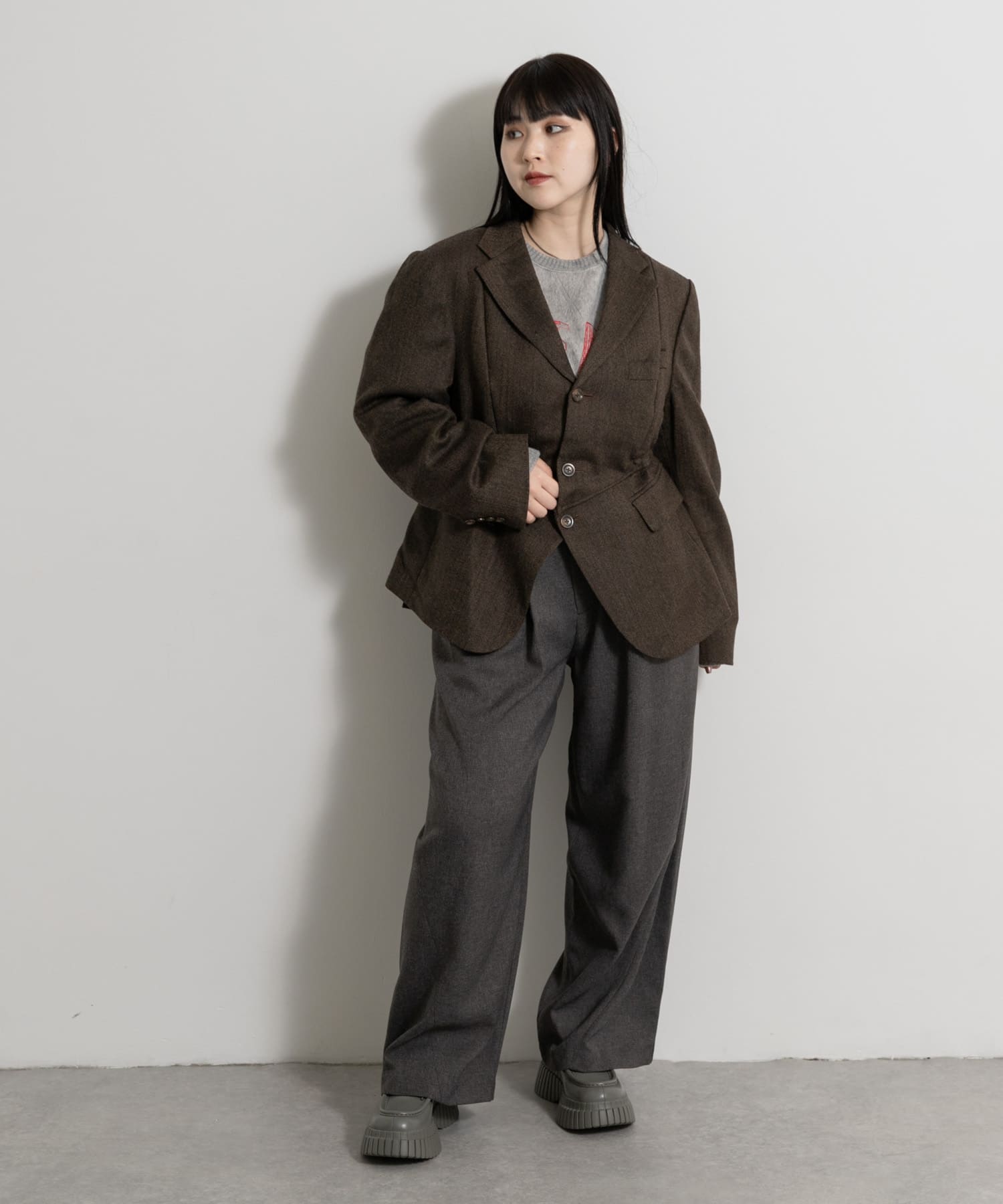 身長 : 156cm サイズ : one