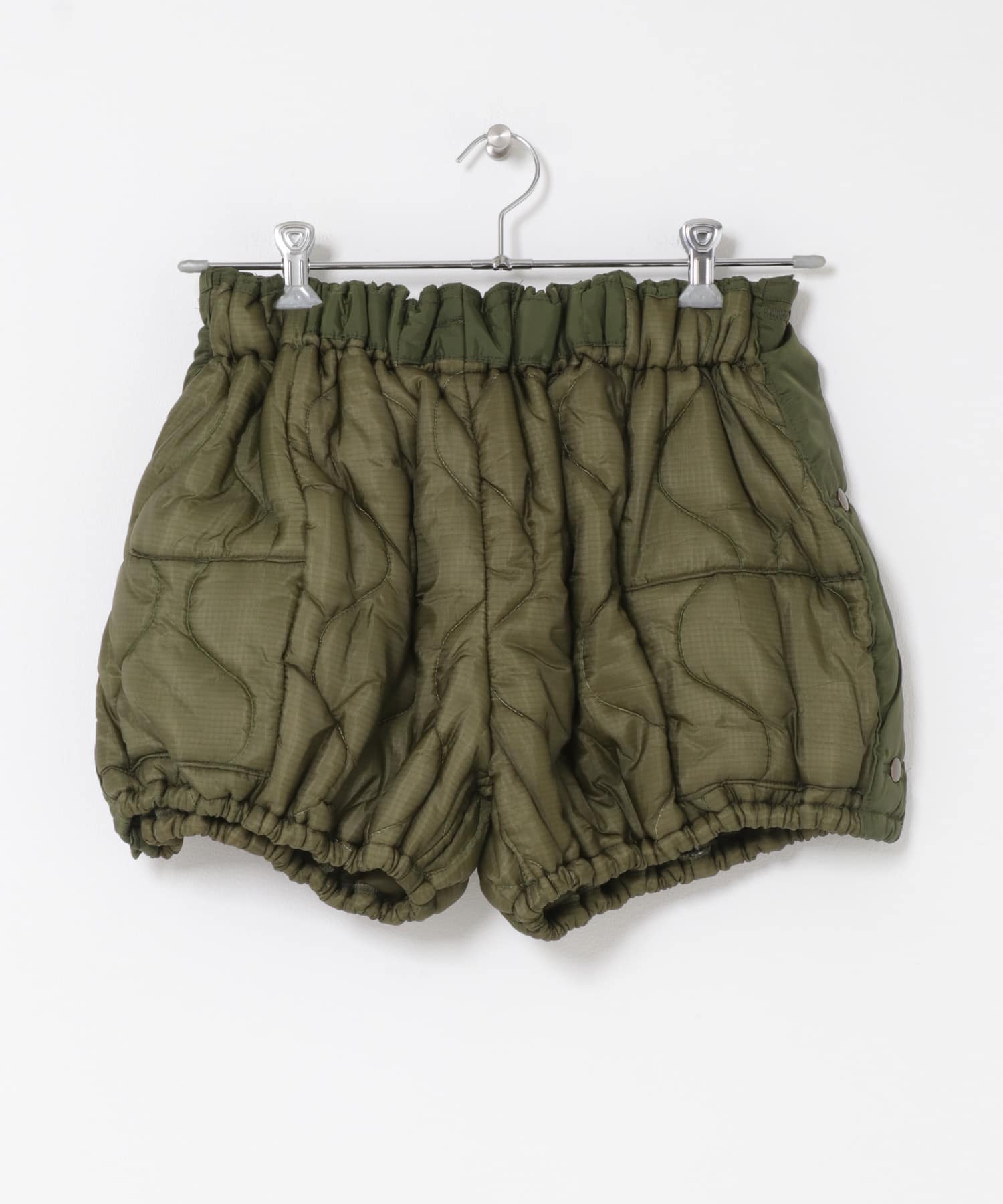 77circa　make quilting liner double face gather shorts