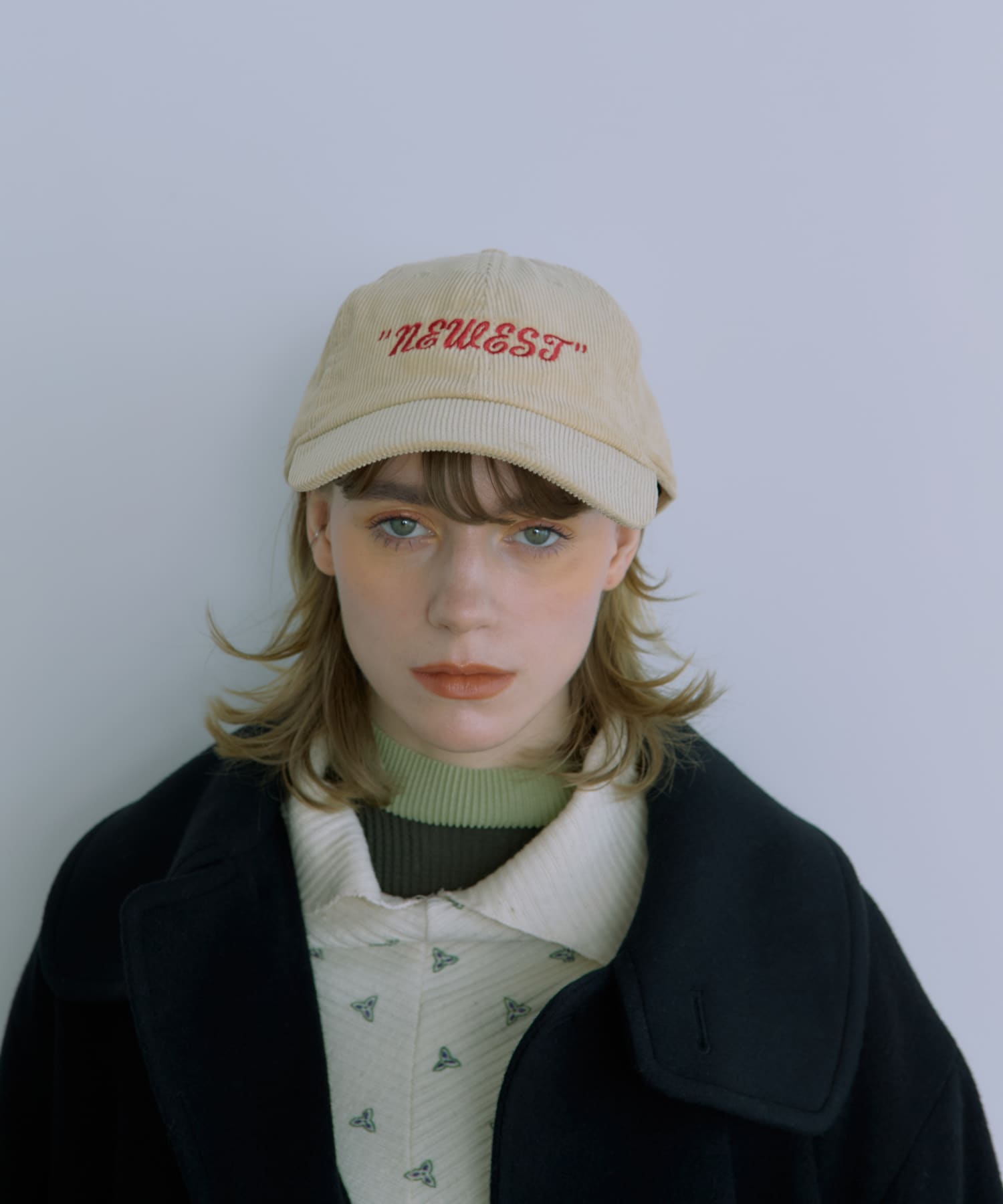 77circa　original NEWEST embroidery corduroy cap