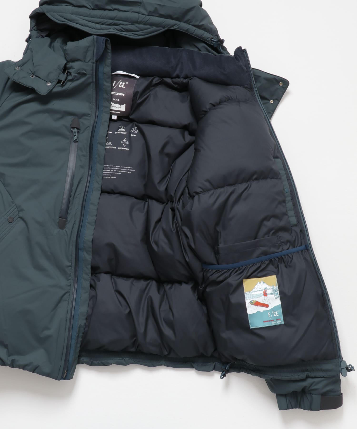 F/CE.　DETACHABLE HOODIE BOMB JK Navy S