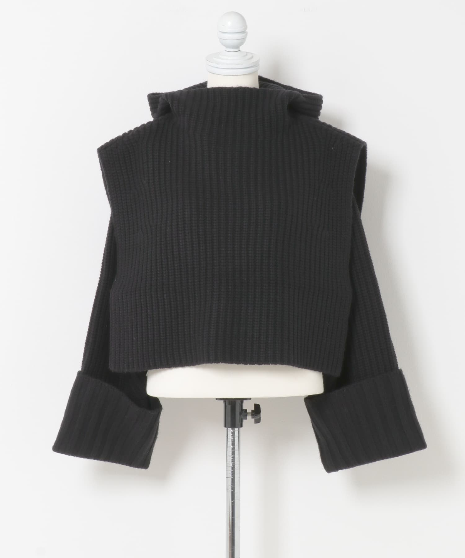 F/CE.　MODULAR LAYER KNIT Black FREE