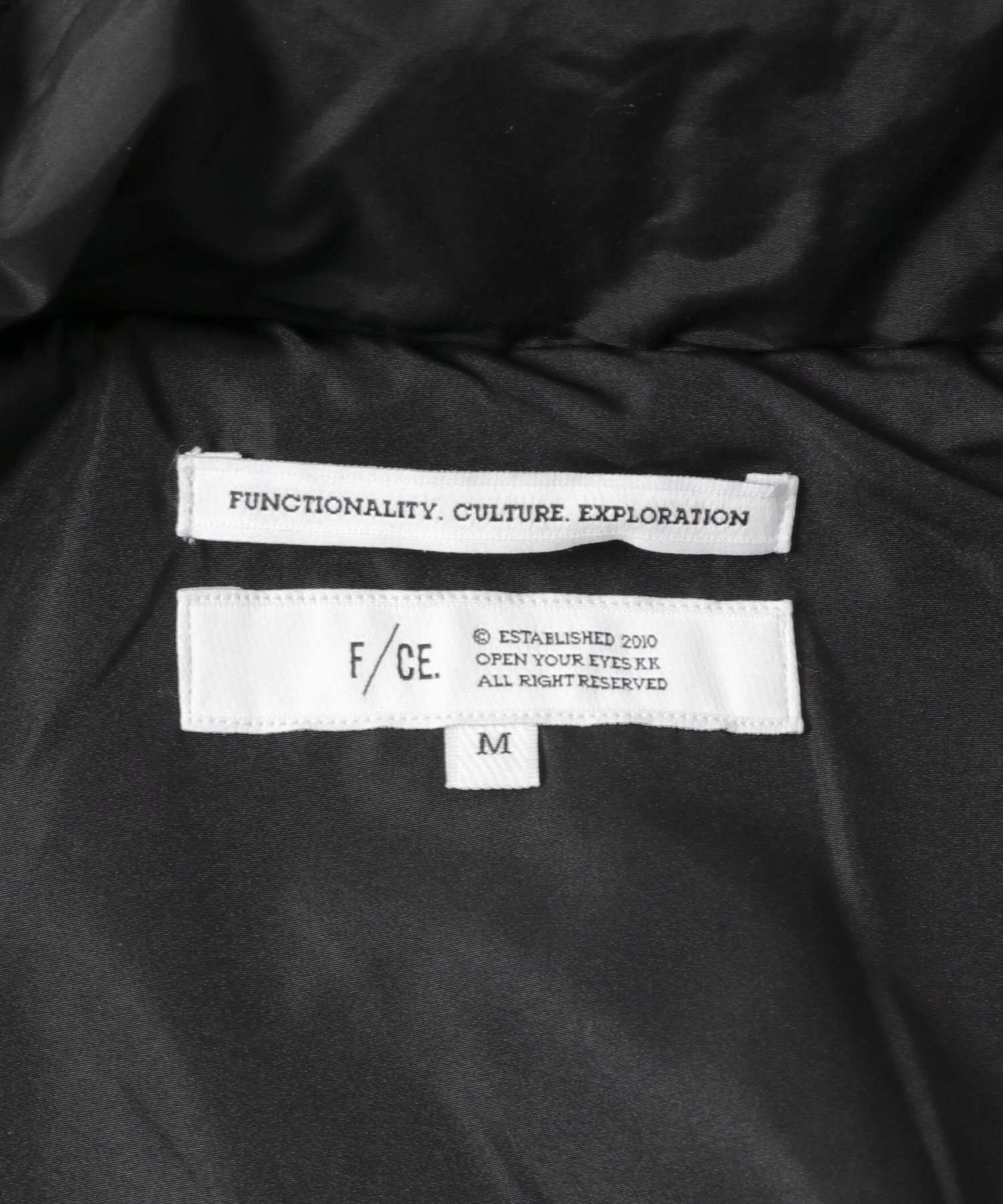 F/CE.　DOWN DETACHABLE JACKET Black M
