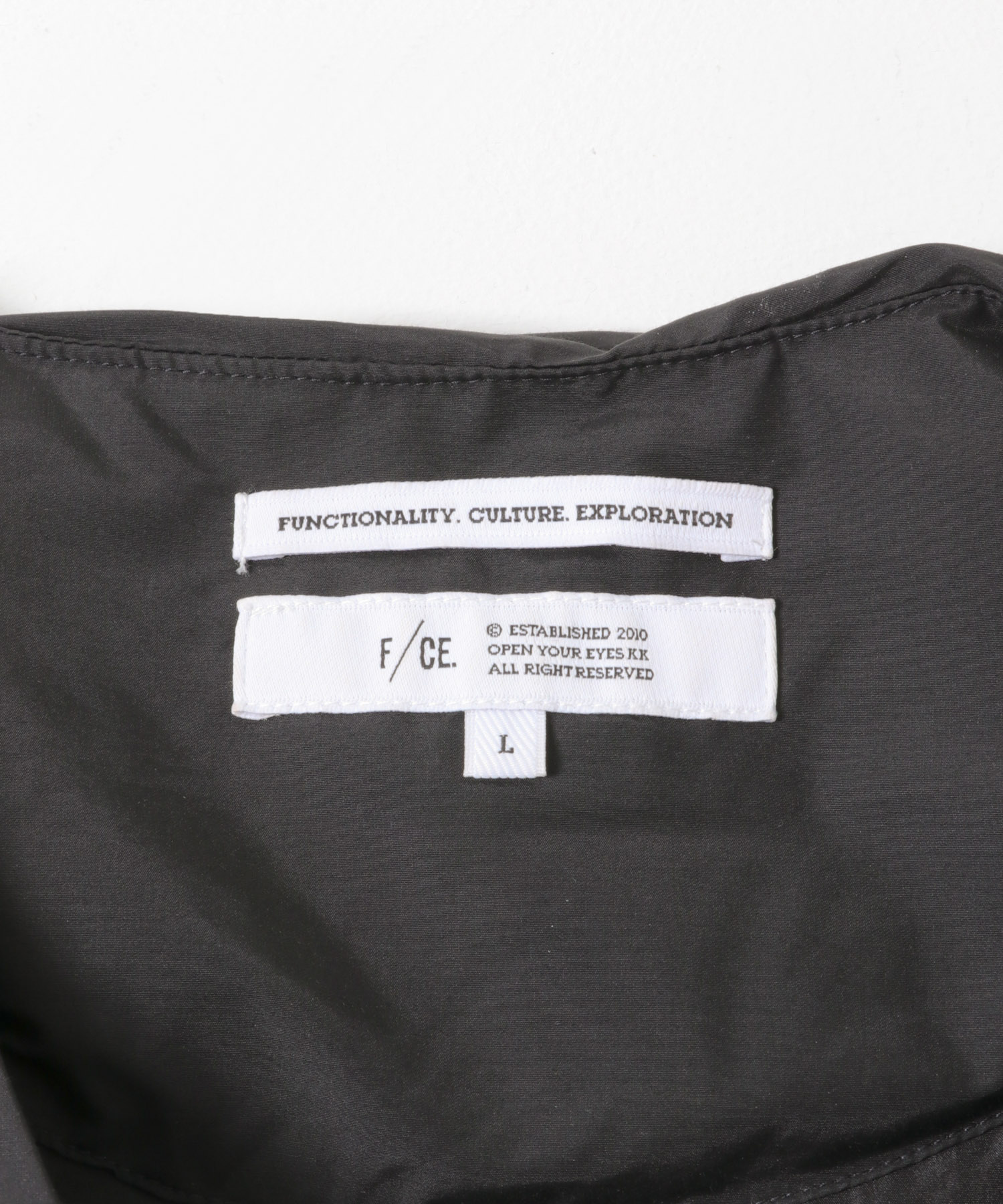 F/CE.　DOWN 2WAY STAND COAT Black L
