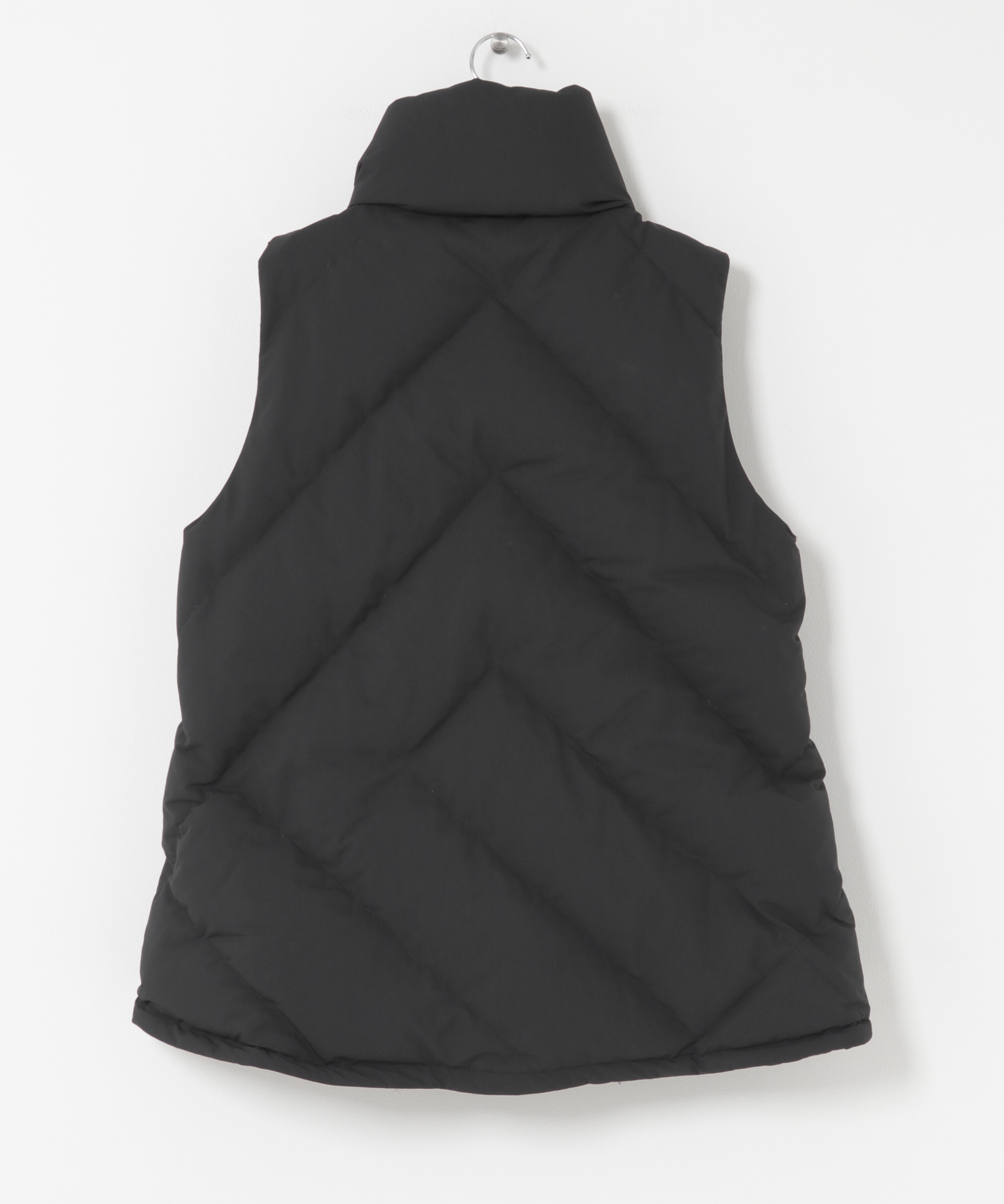 KWD　STAND COLLAR DOWN VEST Black FREE