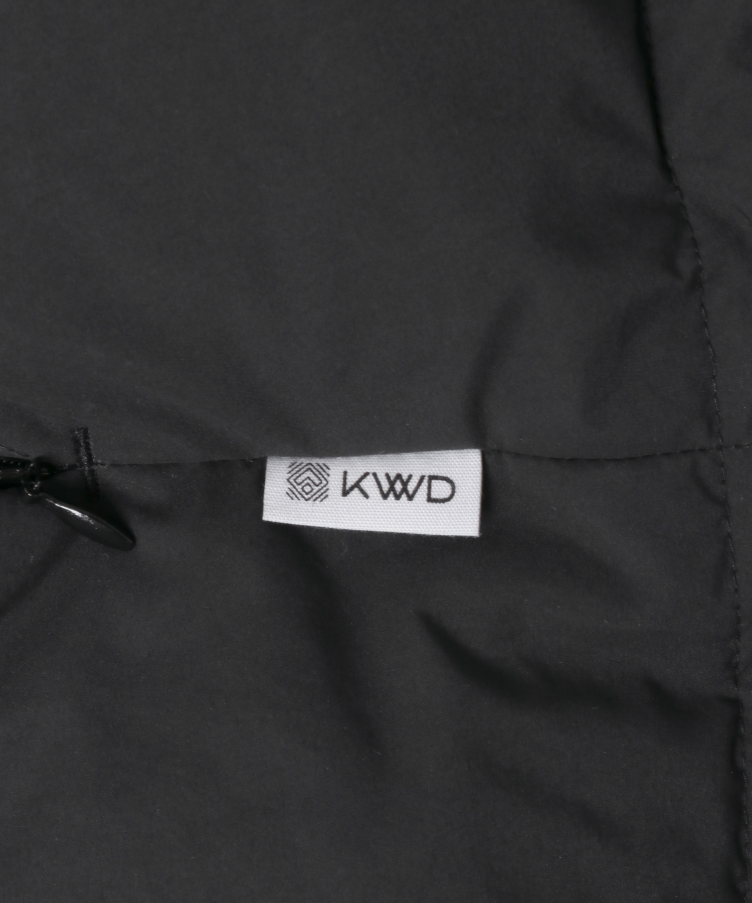 KWD　STAND COLLAR DOWN VEST Black FREE
