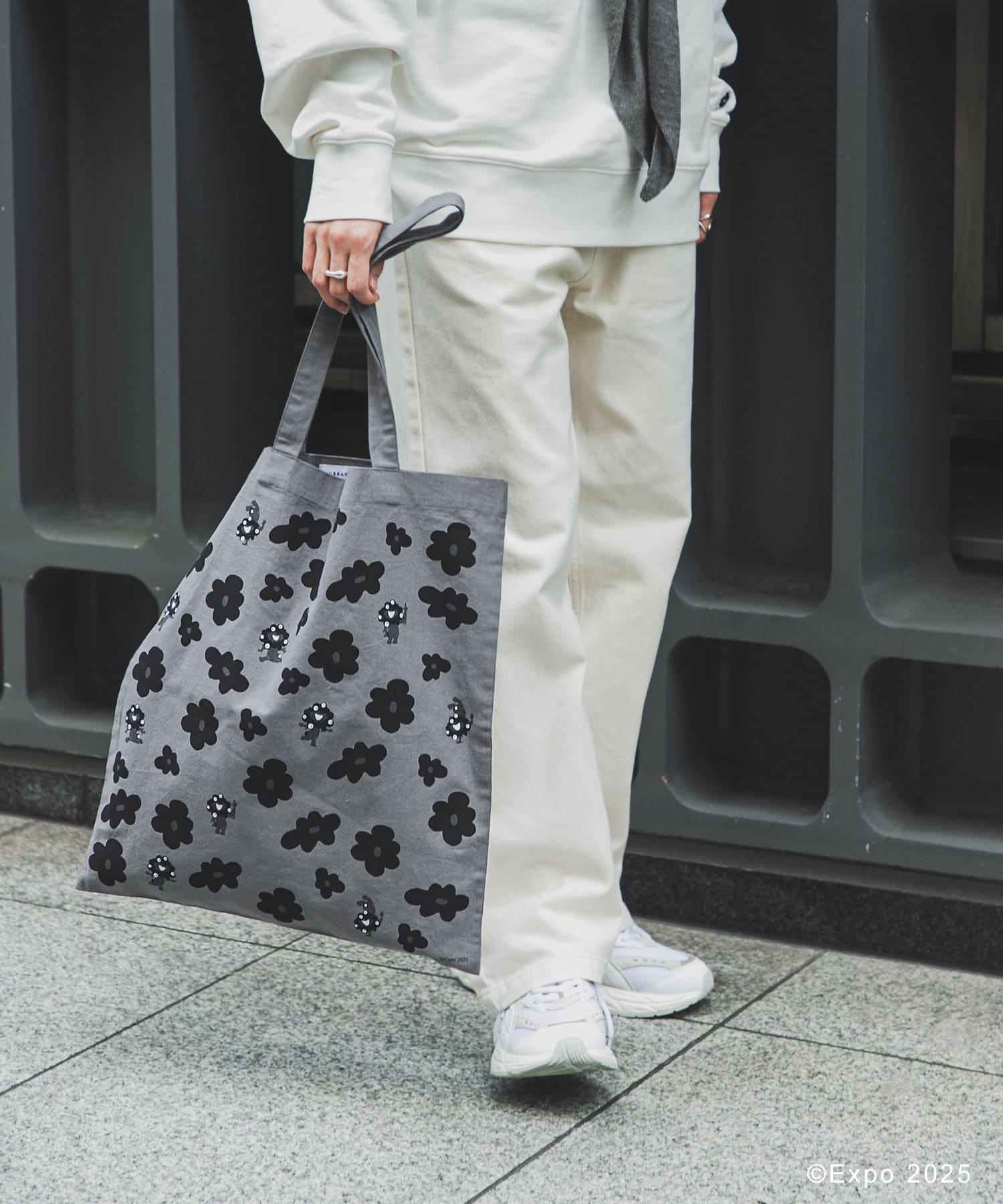 EXPO2025 TOTE-FLOWER グレー One