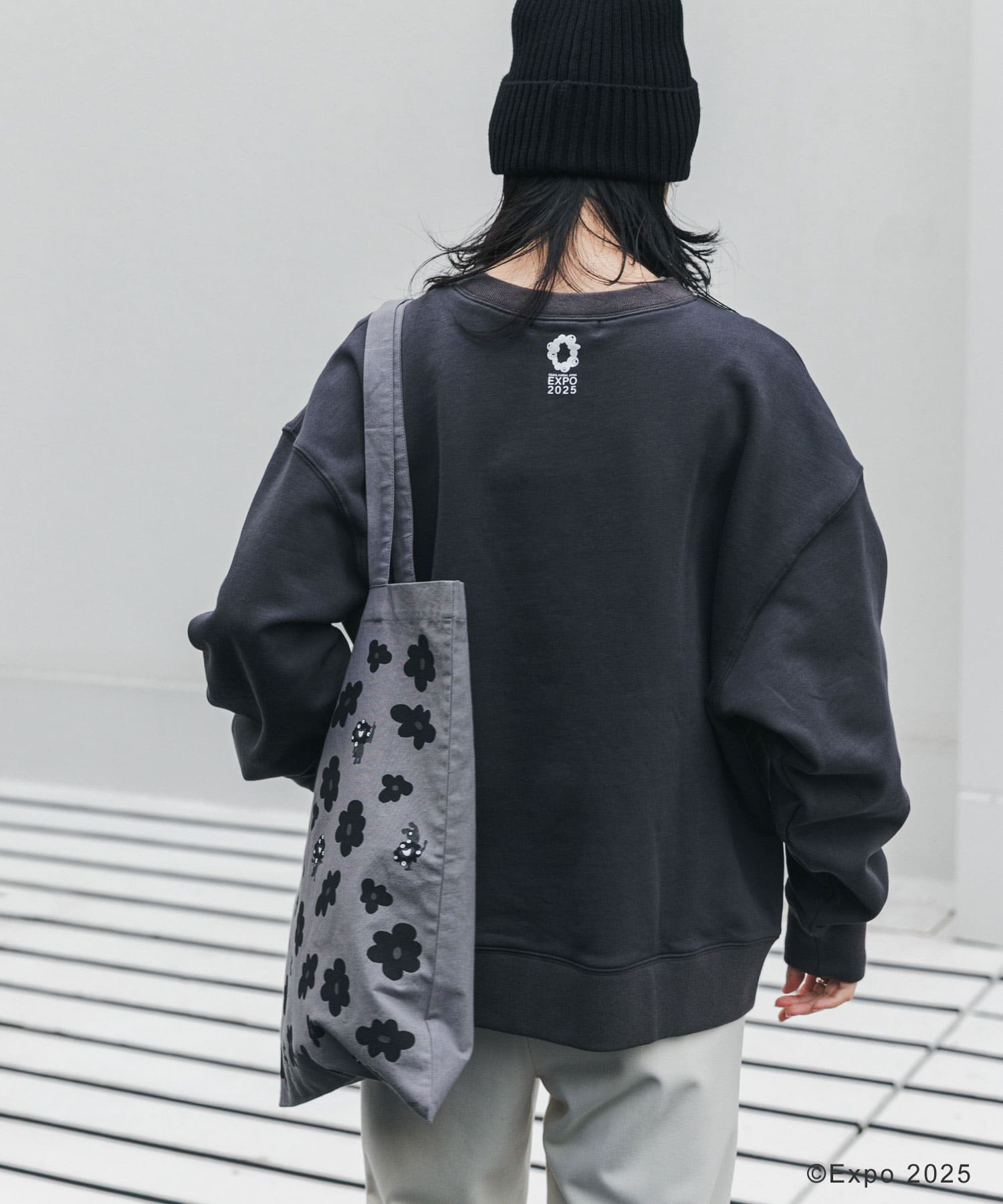EXPO2025 TOTE-FLOWER グレー One