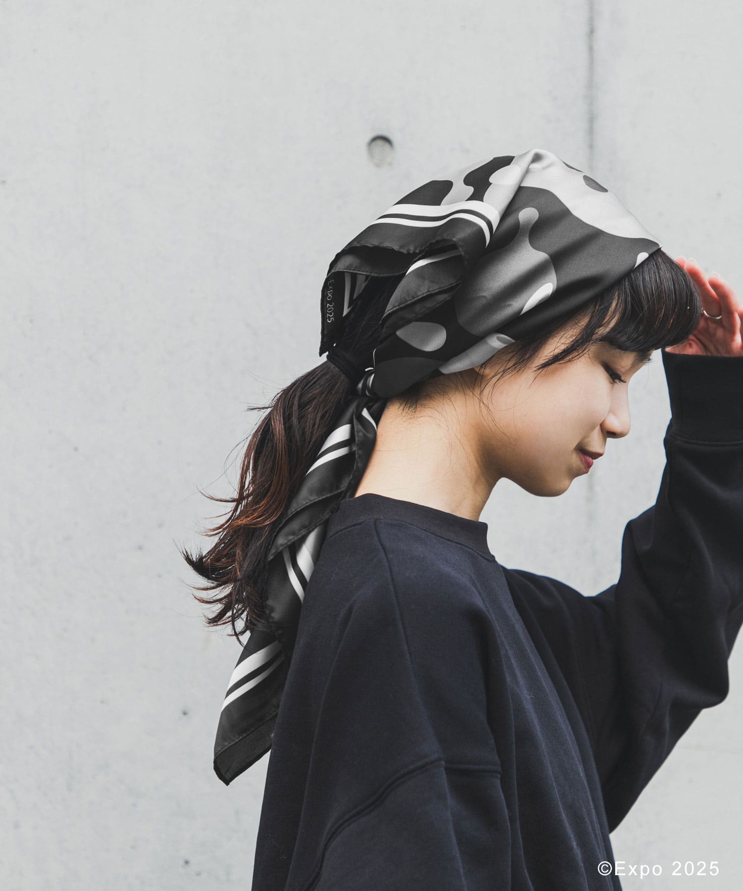 EXPO2025 SCARF BLK Free