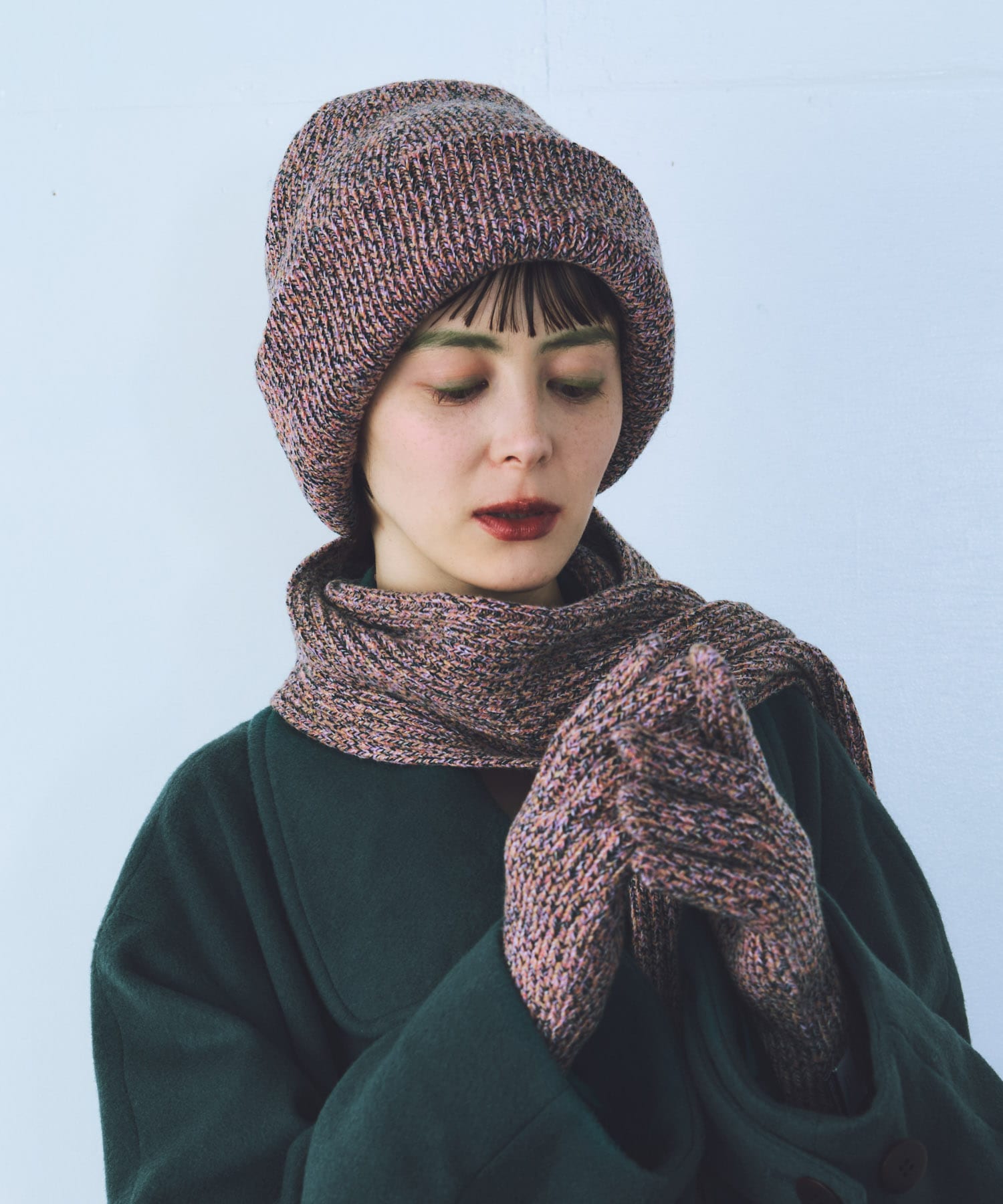 ザ グッドランド マーケット　GOOD KNIT CAP PINK one