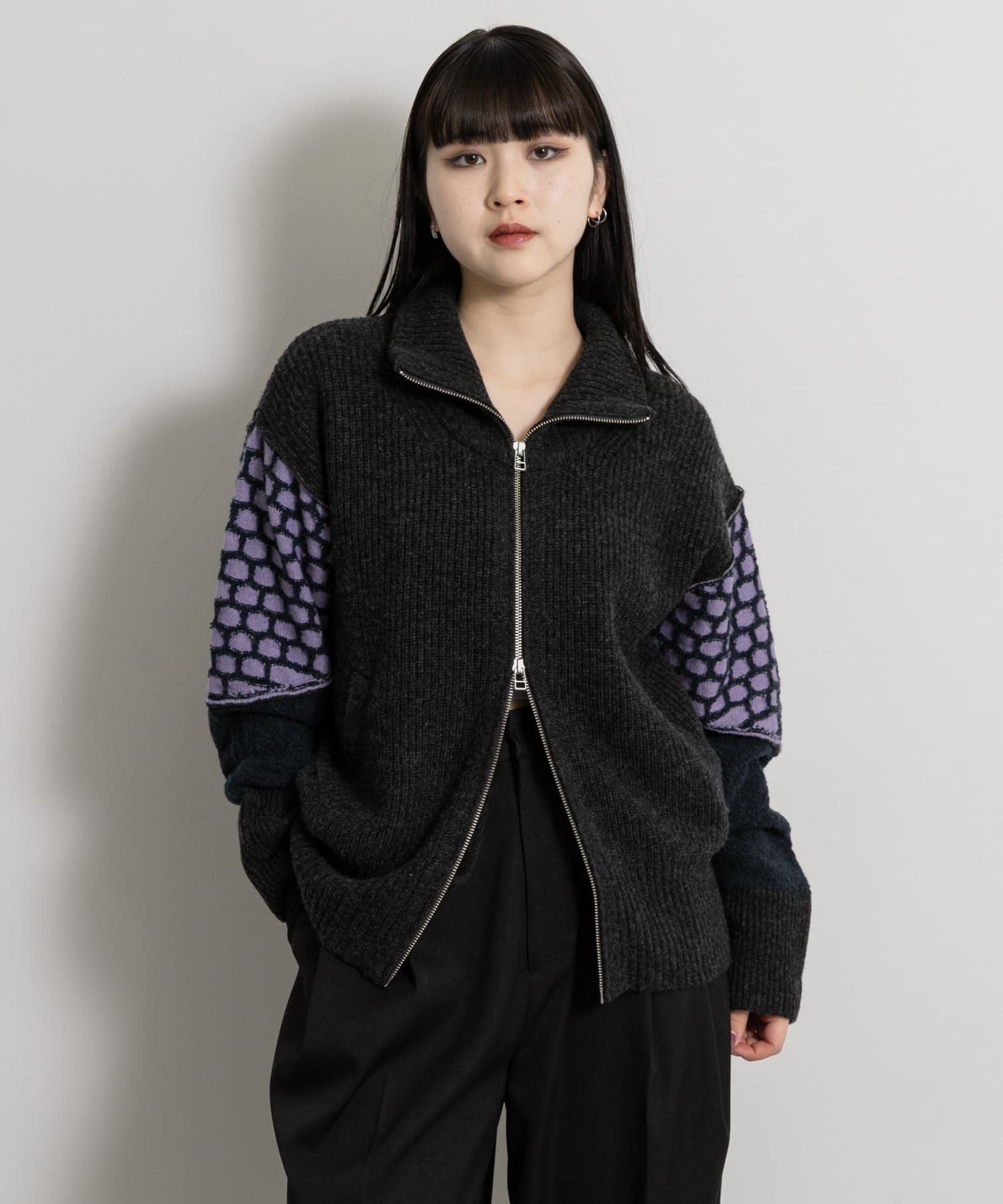 cwtch　MIX PATTERND KNIT