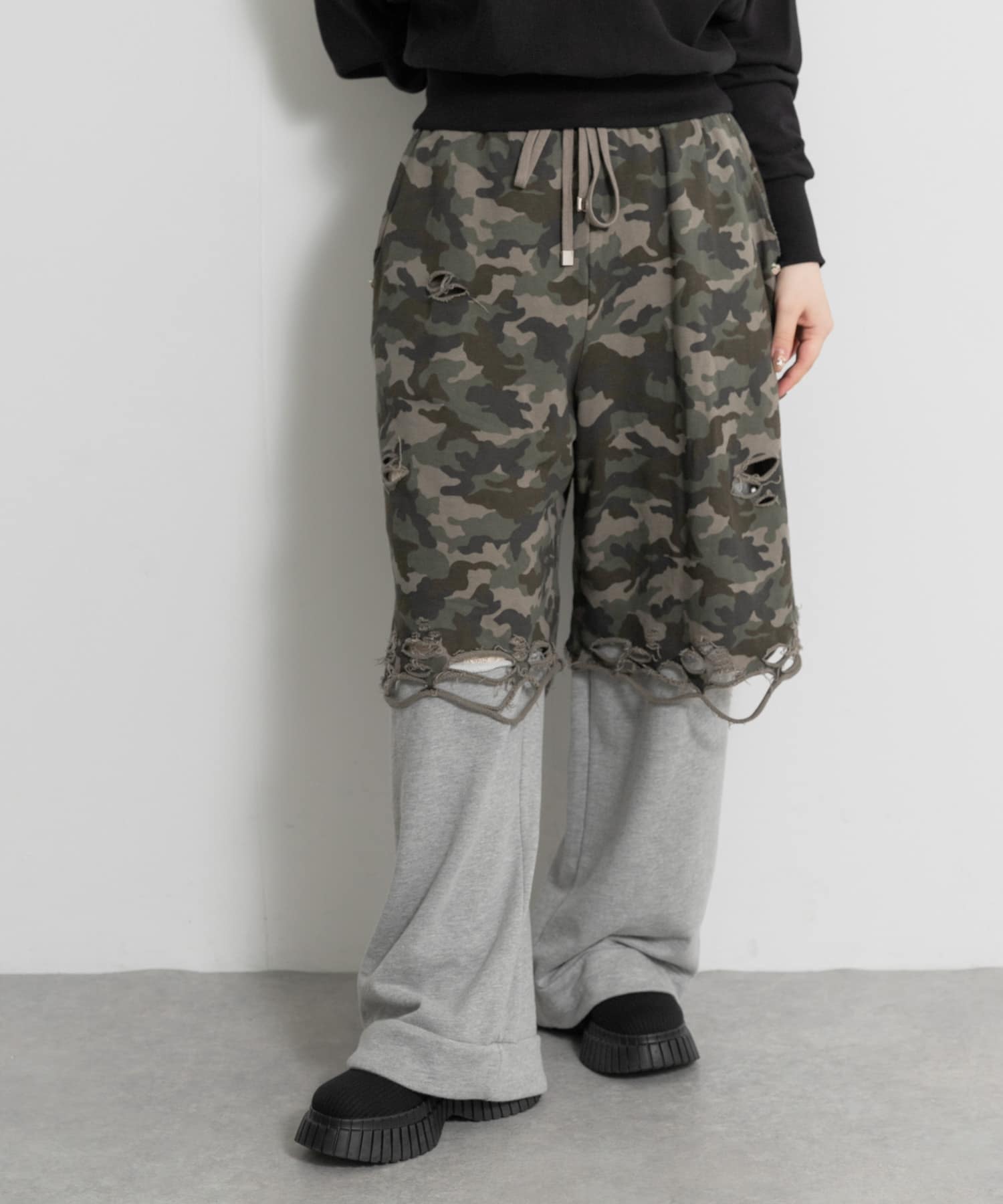 neith.tokyo　Layered Crush Pants